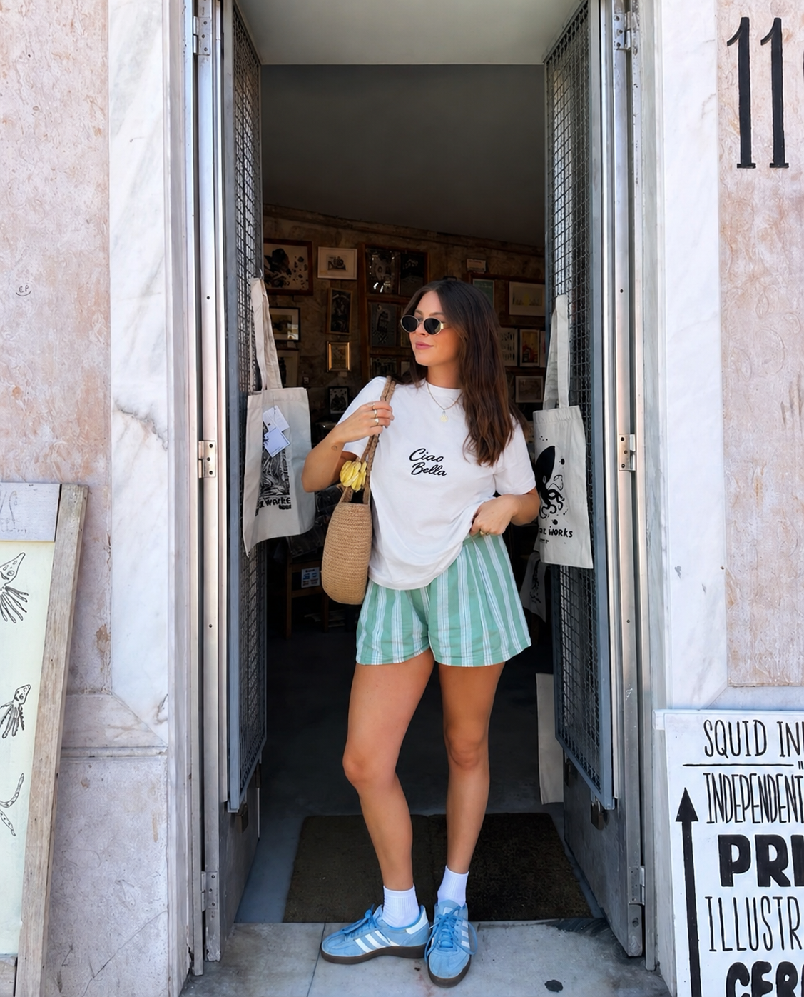 Ciao bella shirt wit