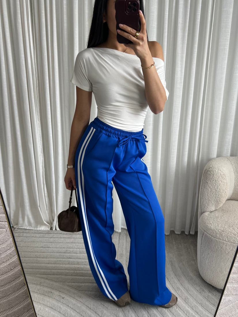 Limited striped pants kobalt