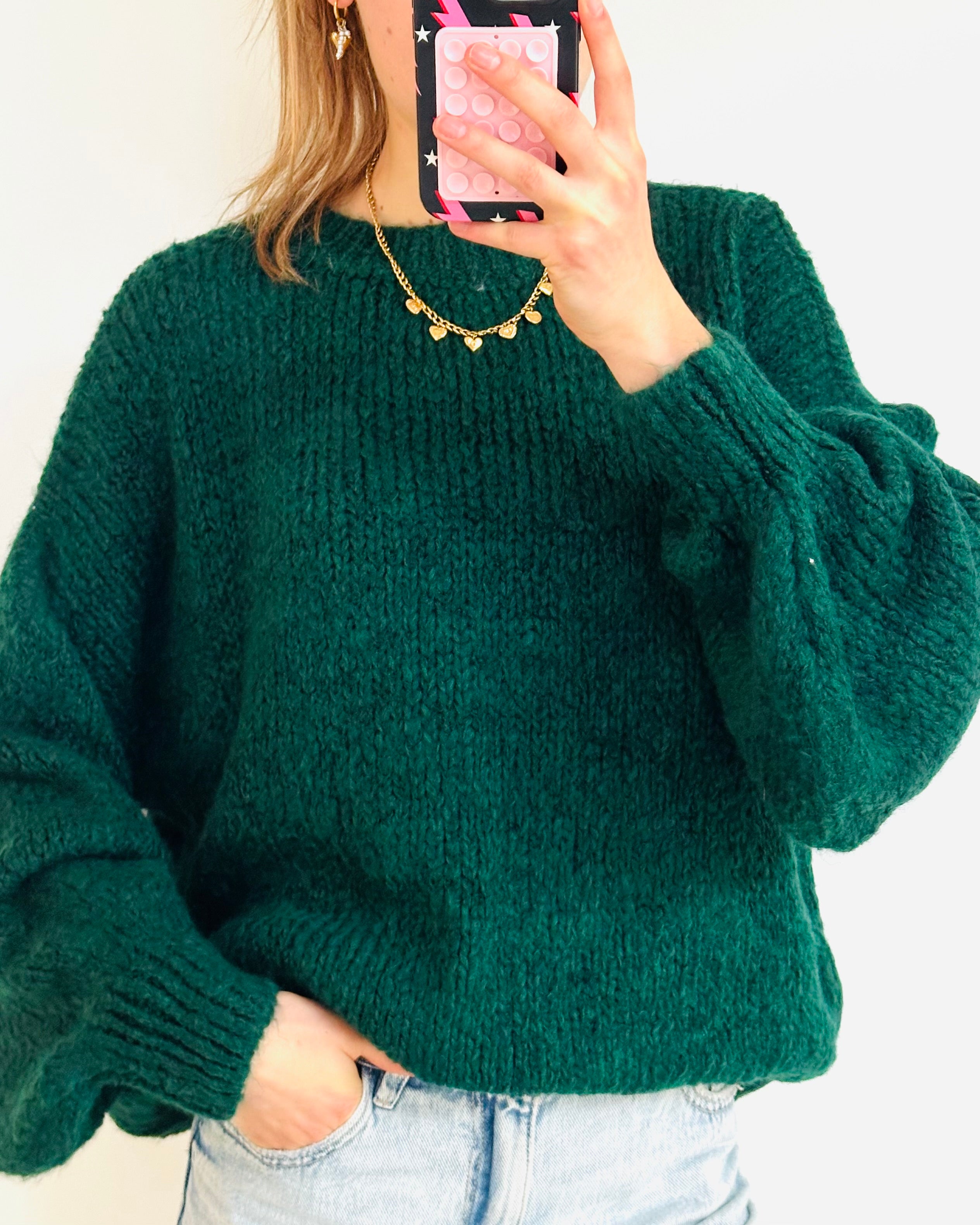 Comfy trui woods green