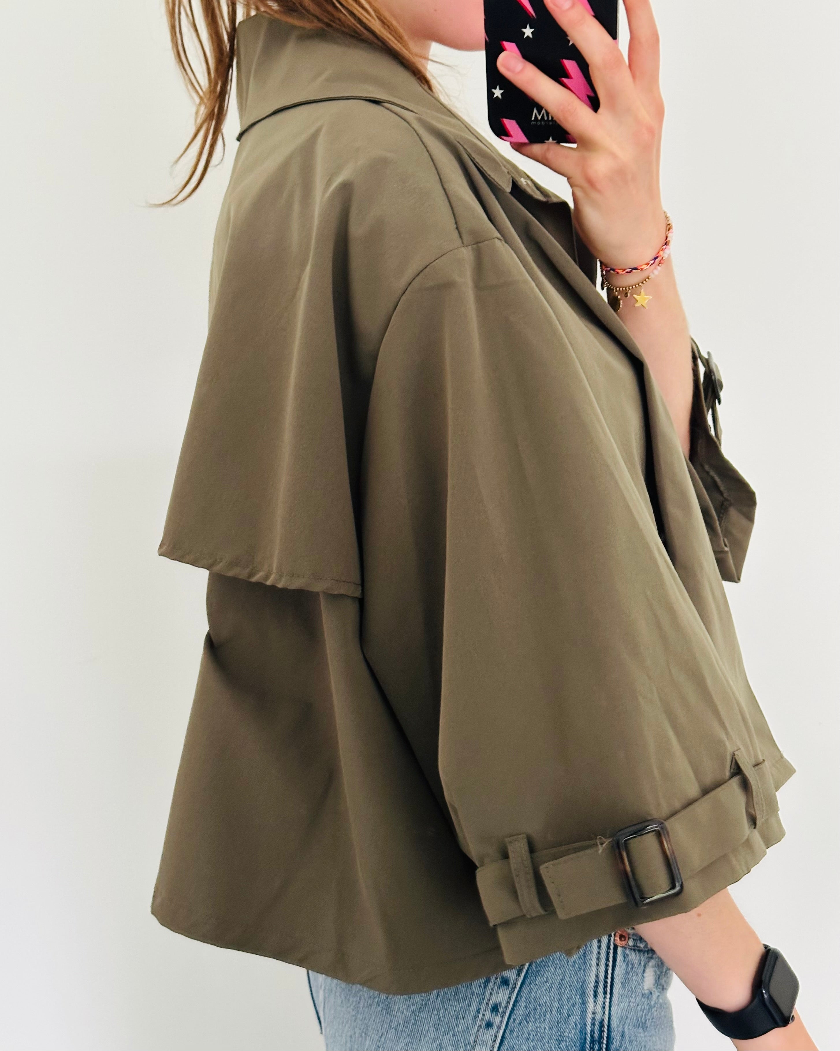 Ruby jacket khaki mat