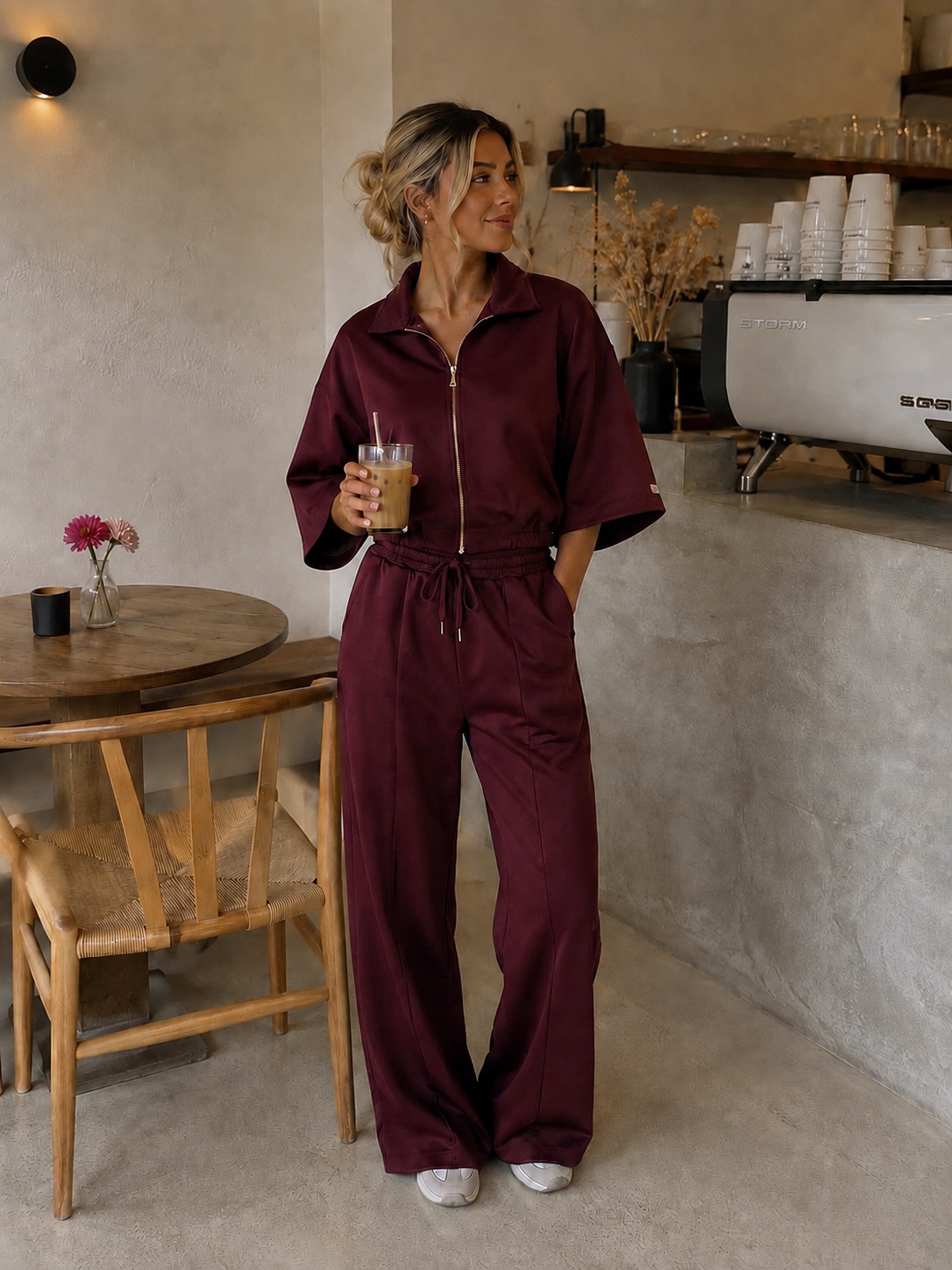 Comfy lounge set bordeaux