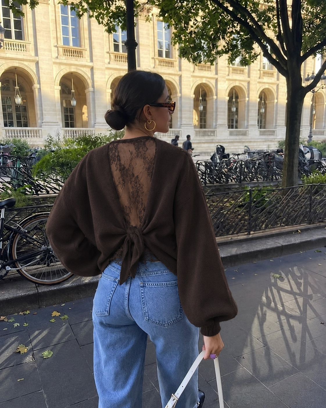 Elena Lace Knit brown