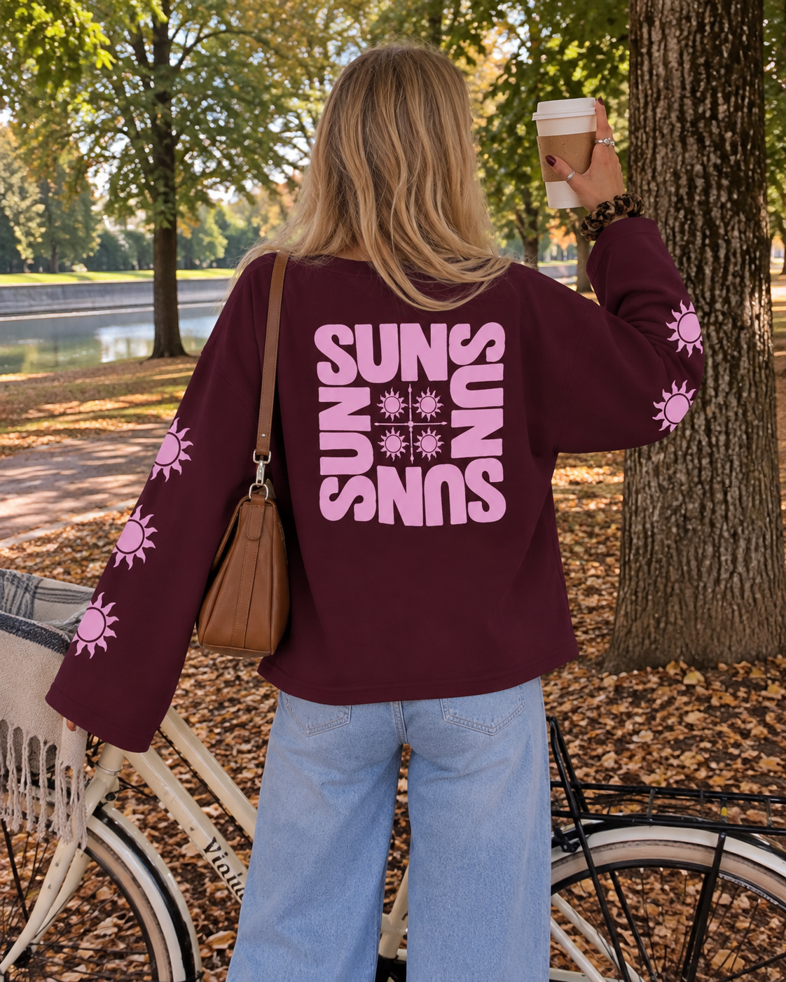 Sunny Days Longsleeve – Burgundy