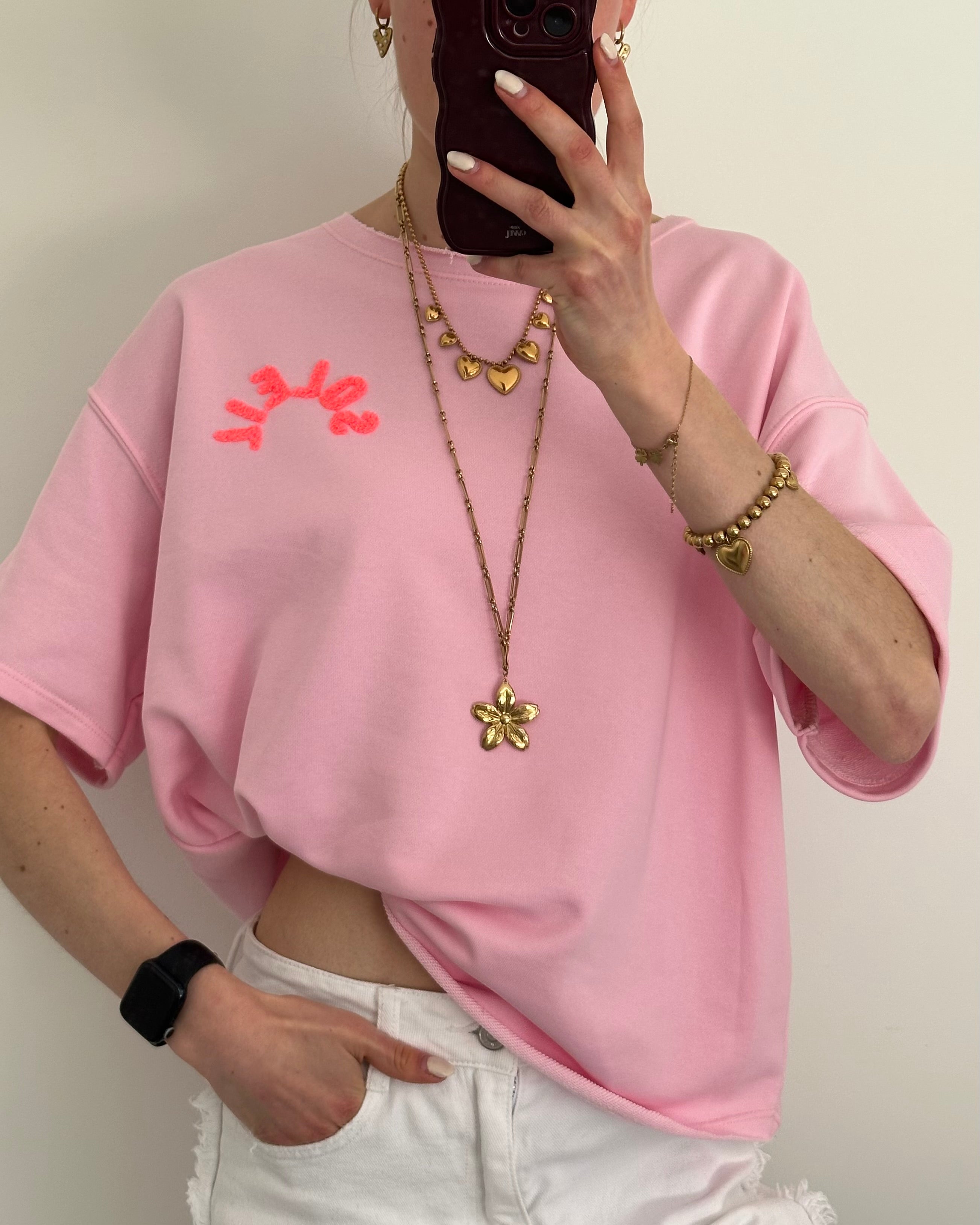 Soleil sweatshirt baby pink