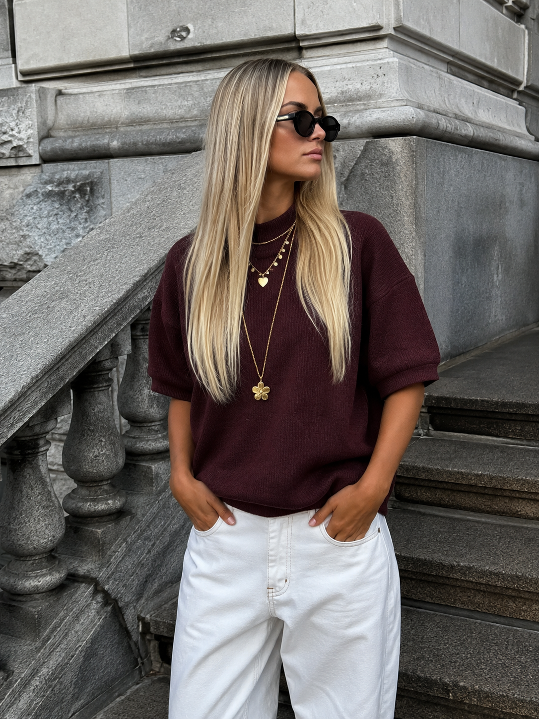 Soof knit bordeaux