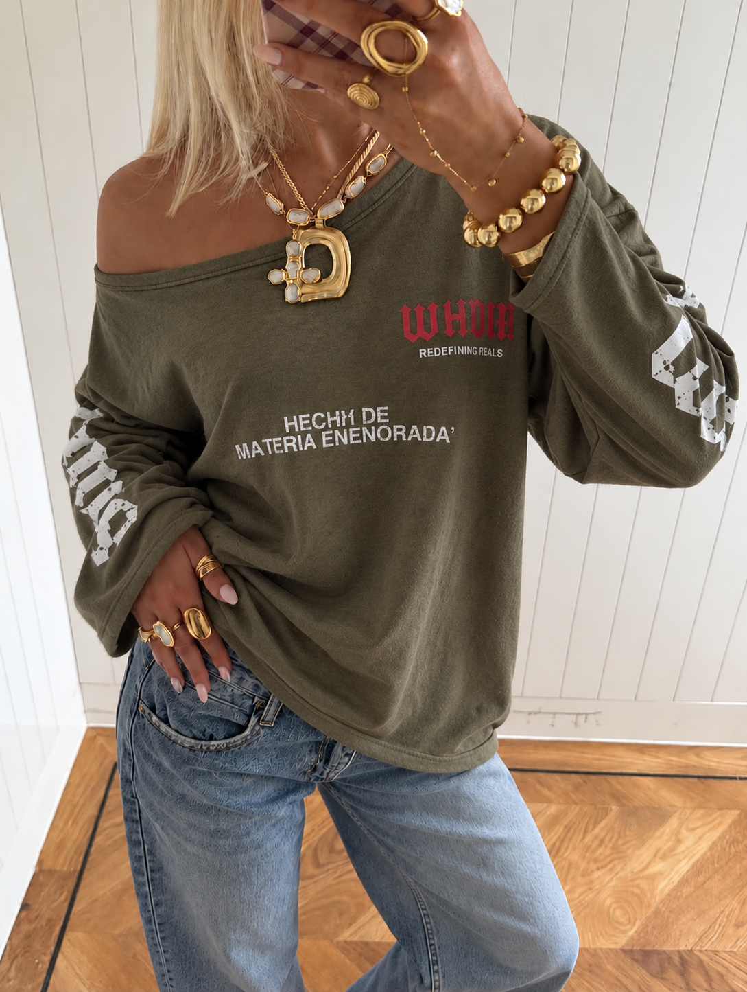 Rive longsleeve khaki