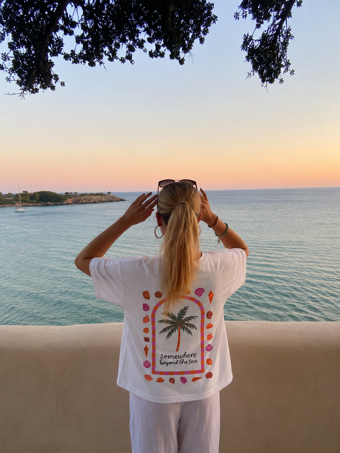 Beyond the sea shirt white