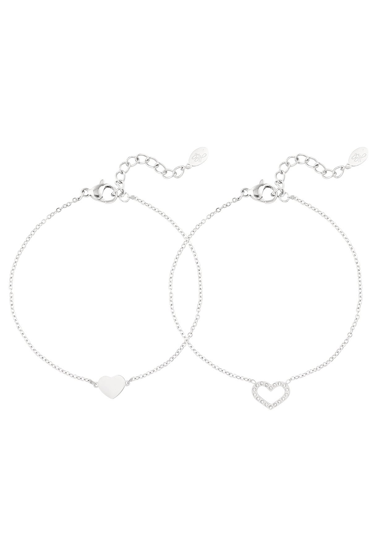 Forever bond bracelets silver