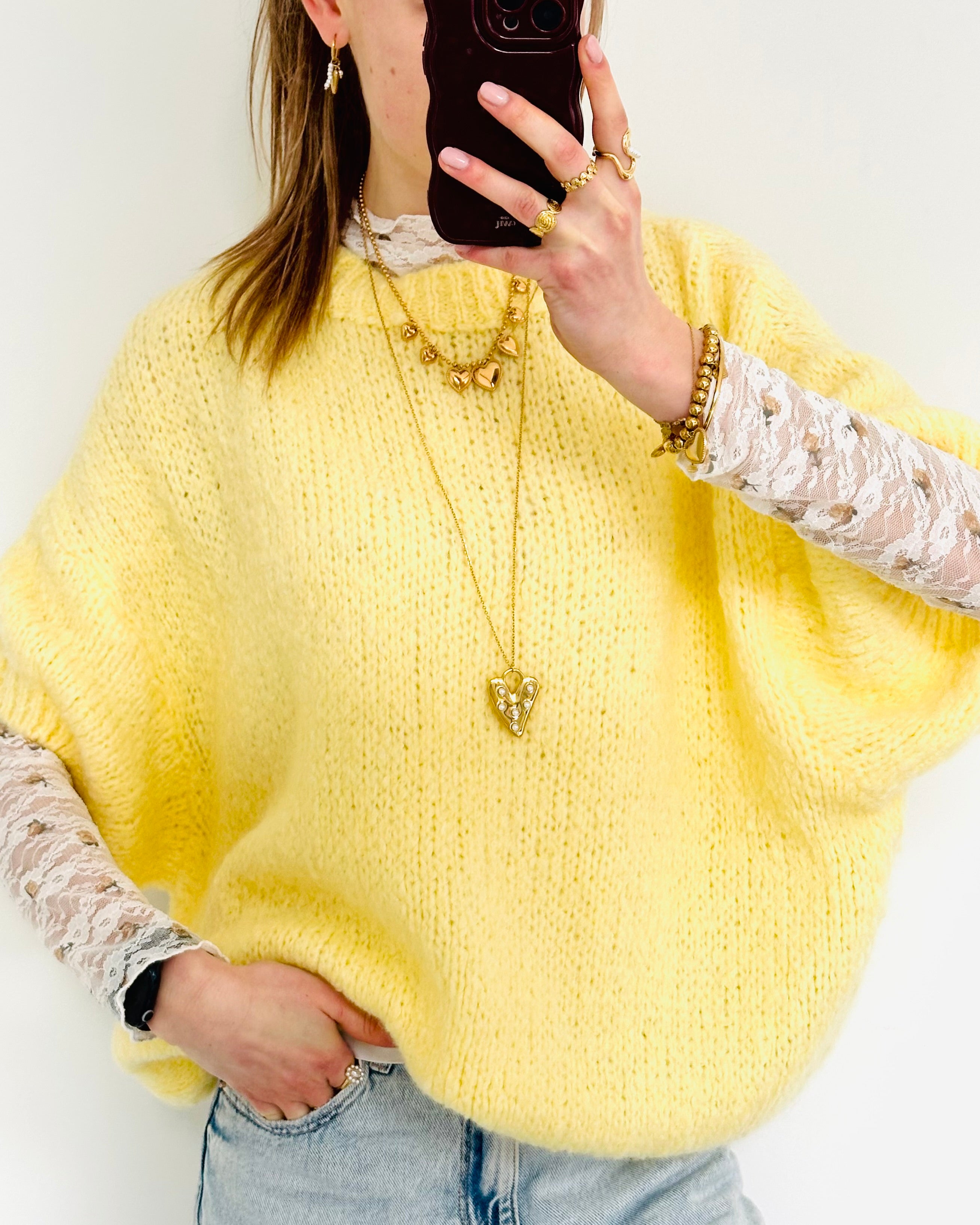 Soft comfy knit yellow