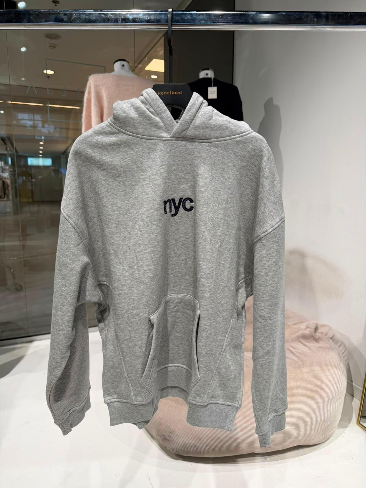 Manhattan hoodie grey