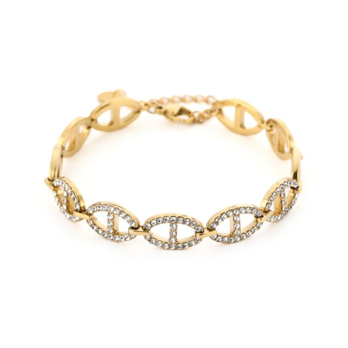 Good life shimmer armband goud