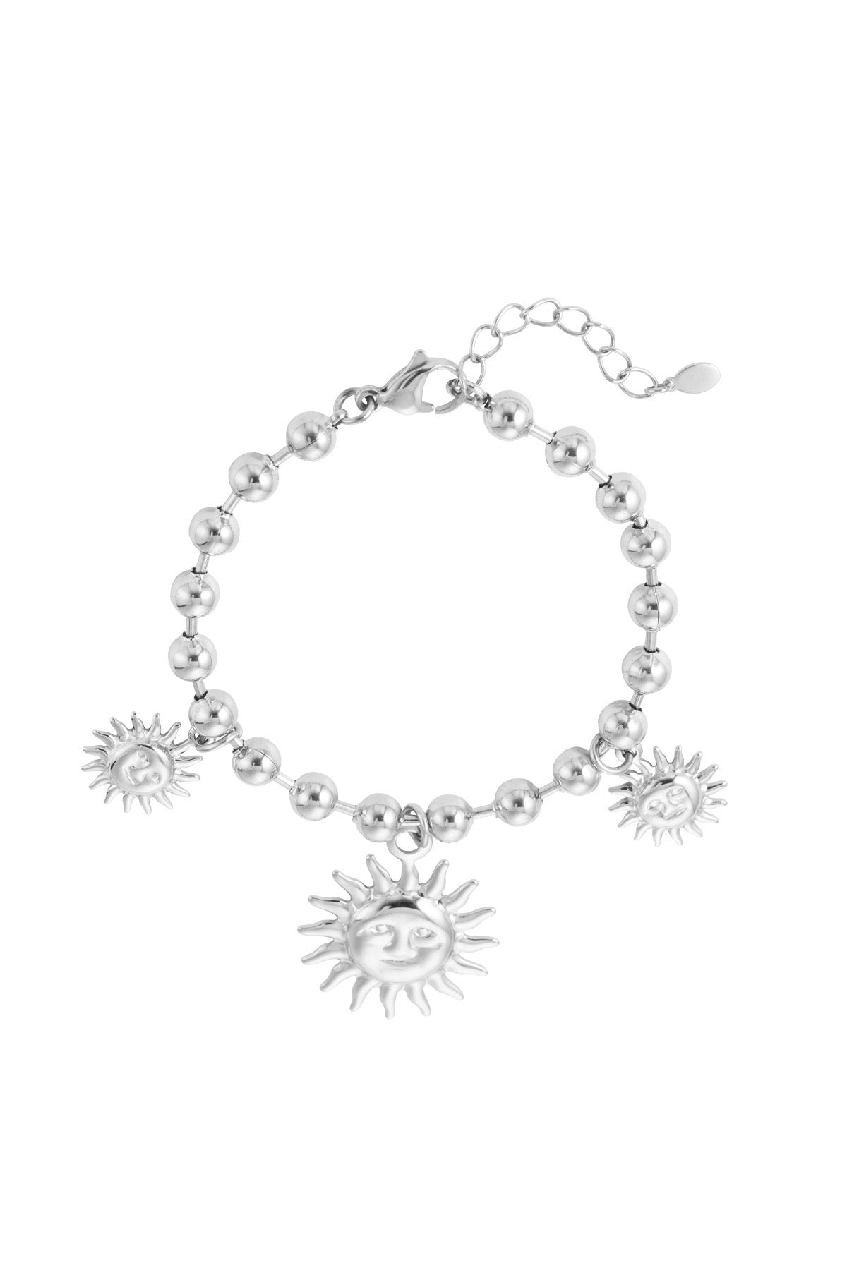 Sunlit charm armband zilver
