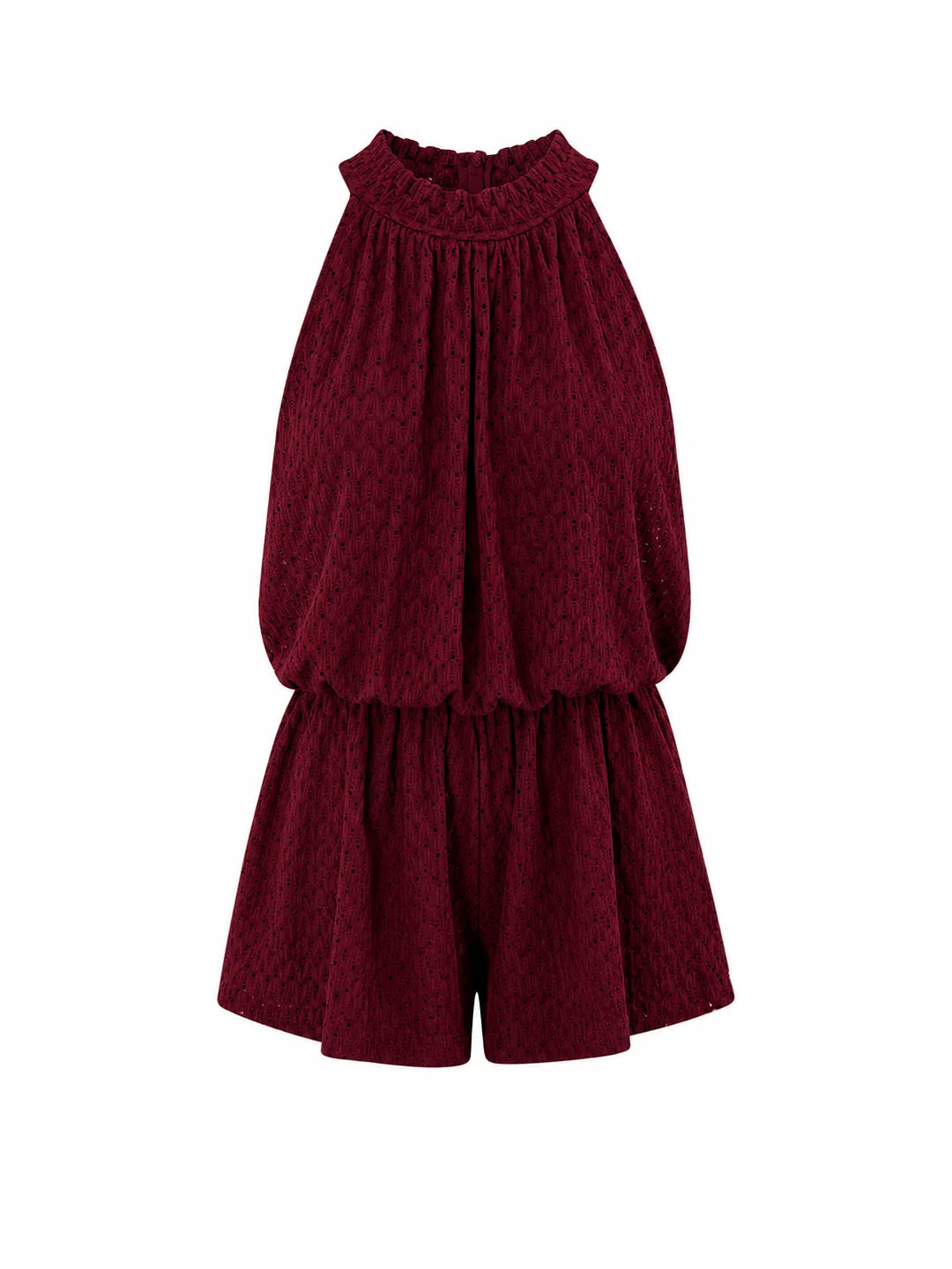 Wavy playsuit bordeaux