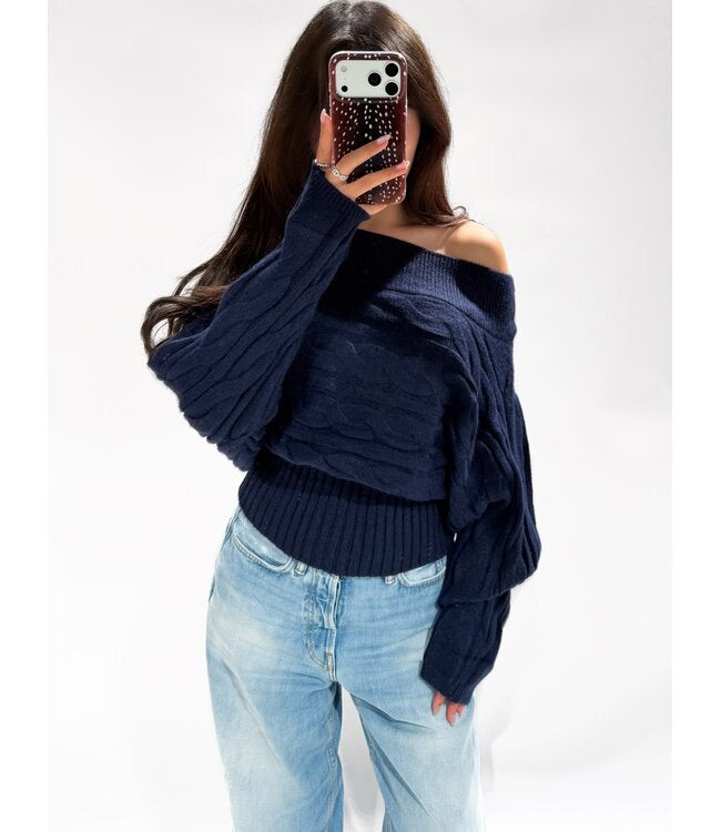 Lieve knit navy