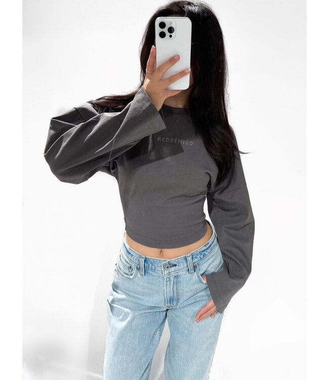 Redefined longsleeve warm grey