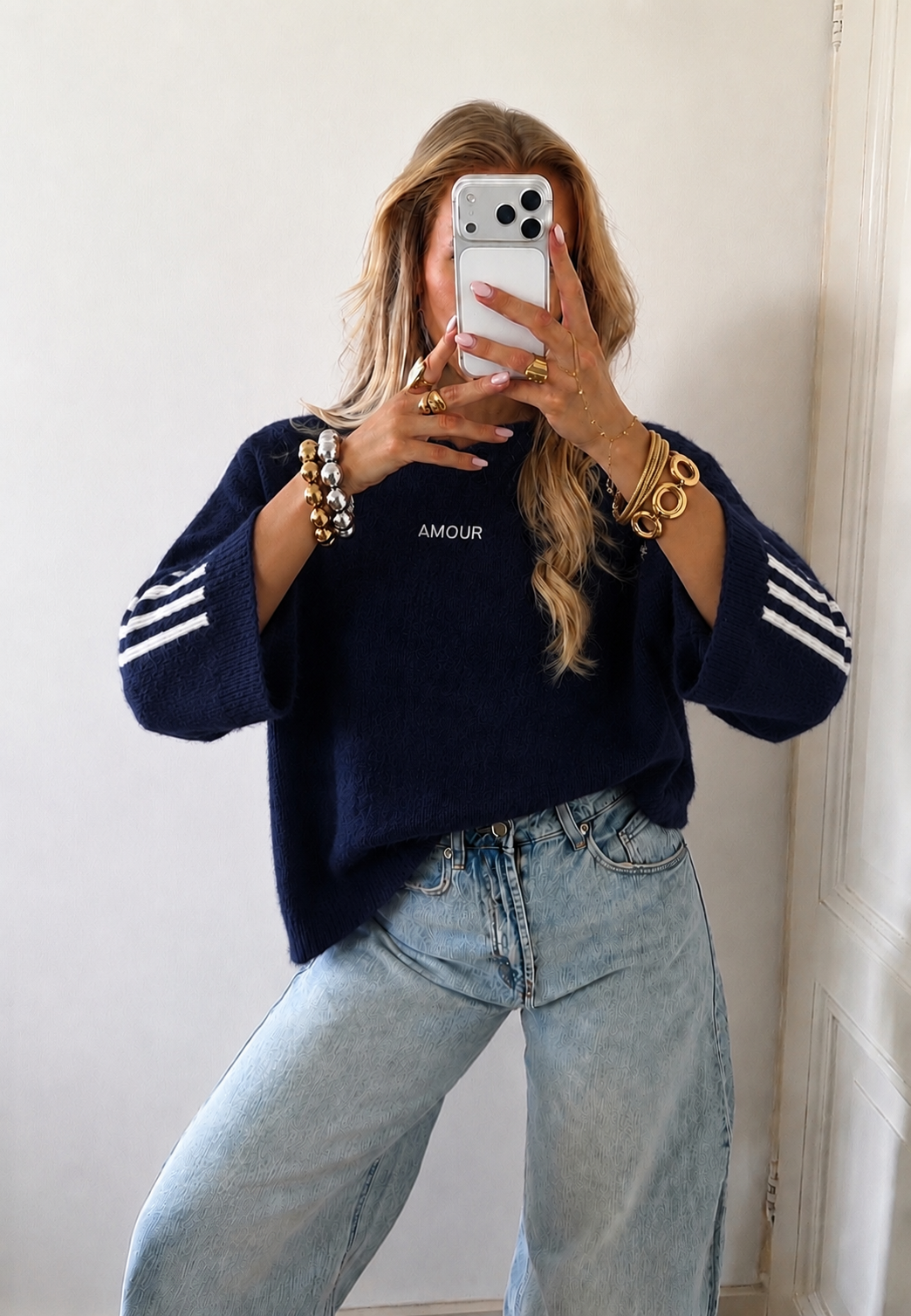 Amour knit navy