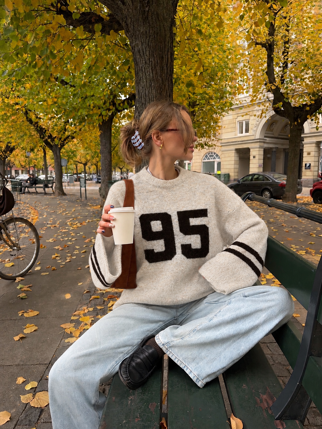 Ninety Five Knit – Cream/Brown