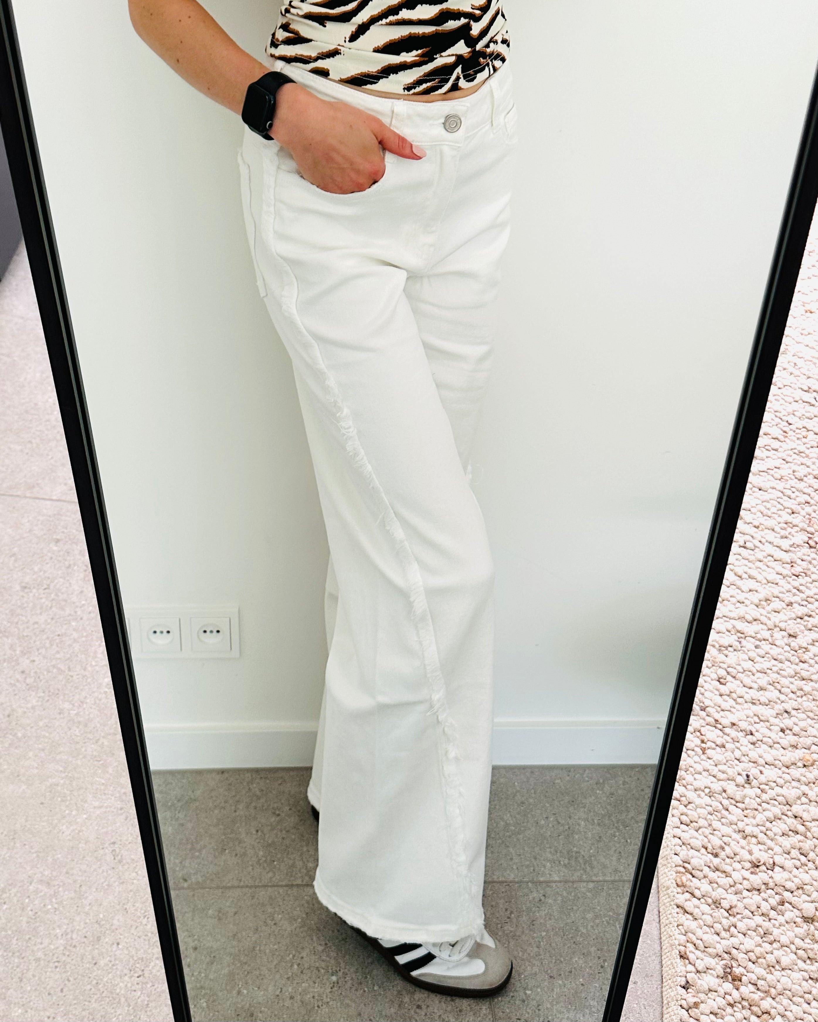 Straight leg jeans wit