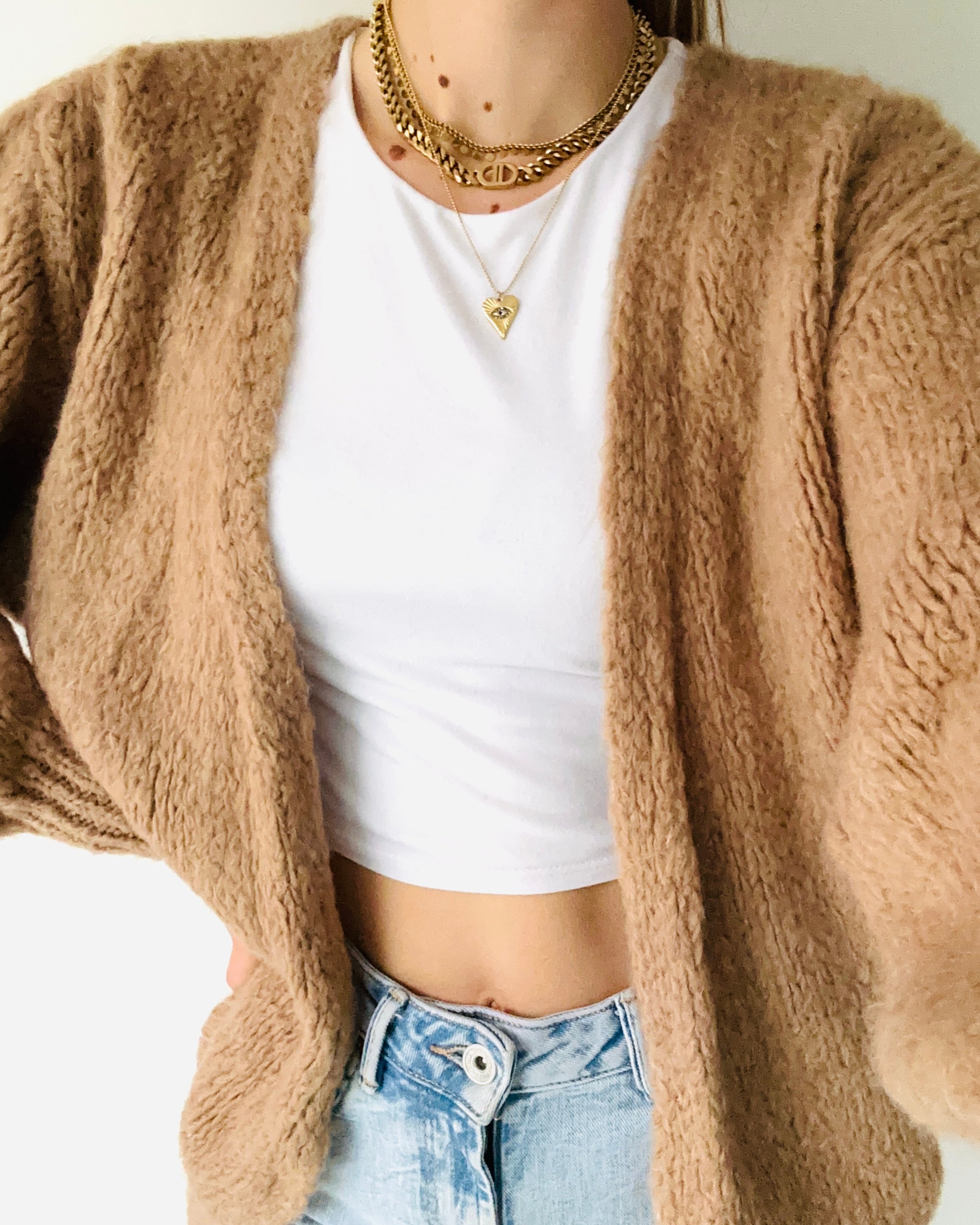 Comfy vest taupe