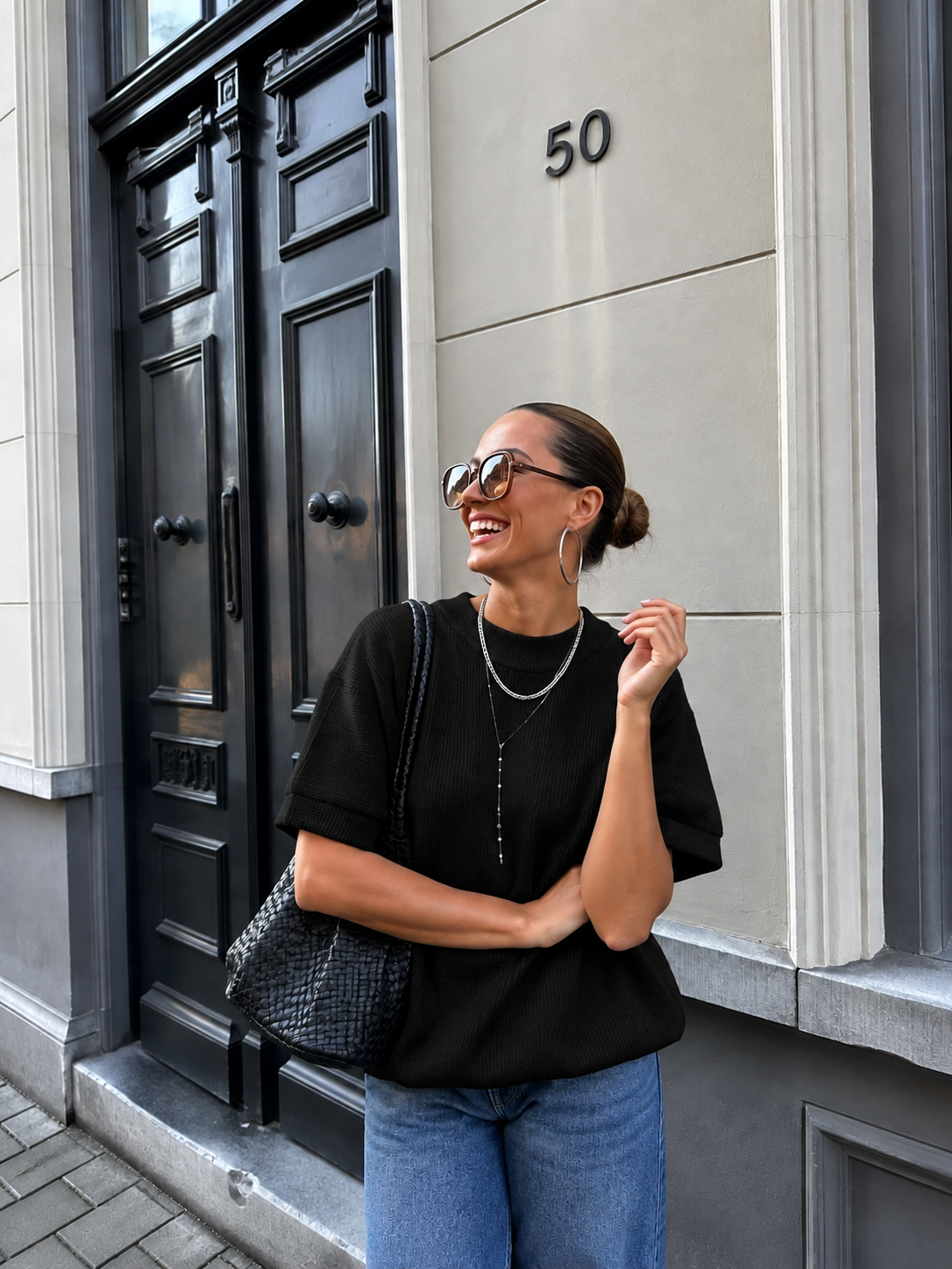 Soof knit zwart