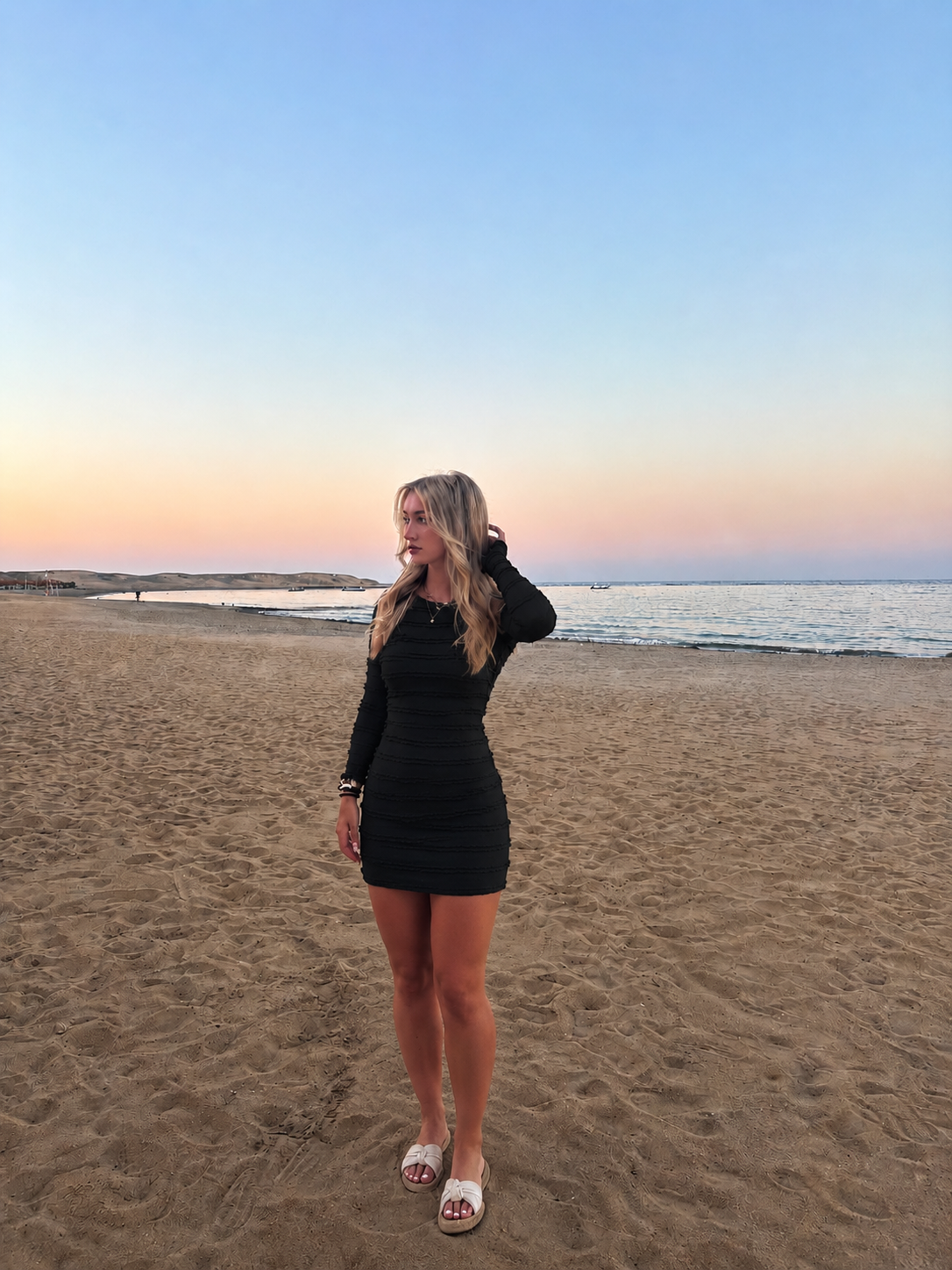 Santorini dress zwart