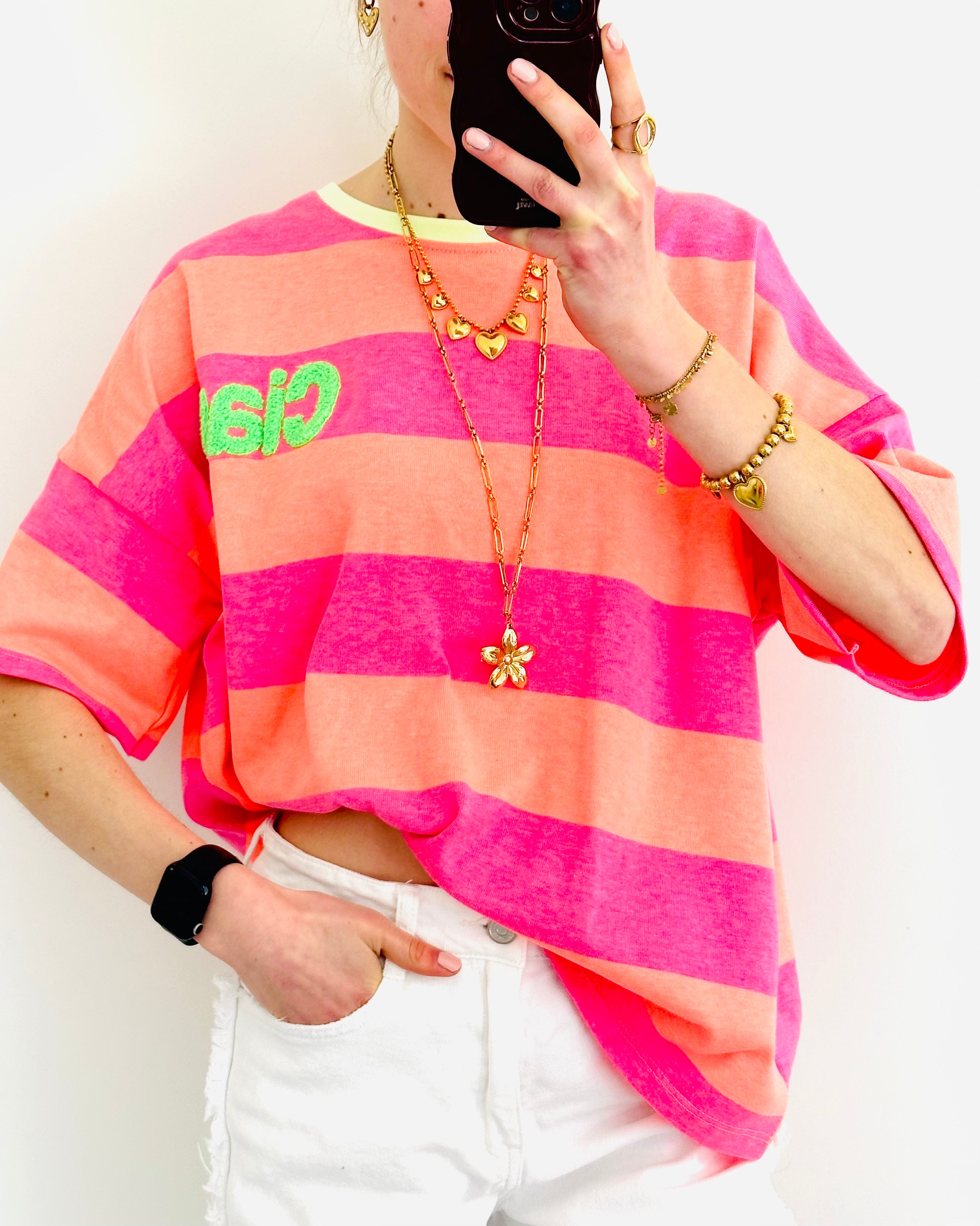 Limited ciao shortsleeve pink orange