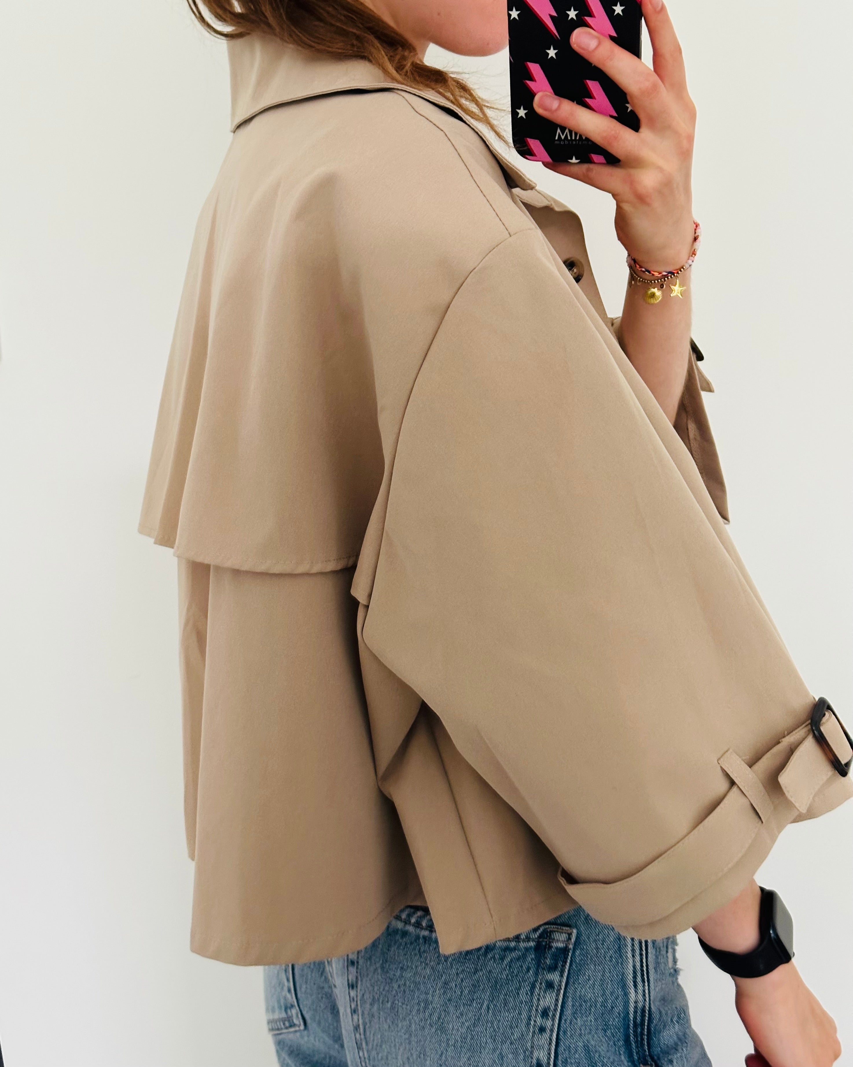 Ruby jacket beige mat