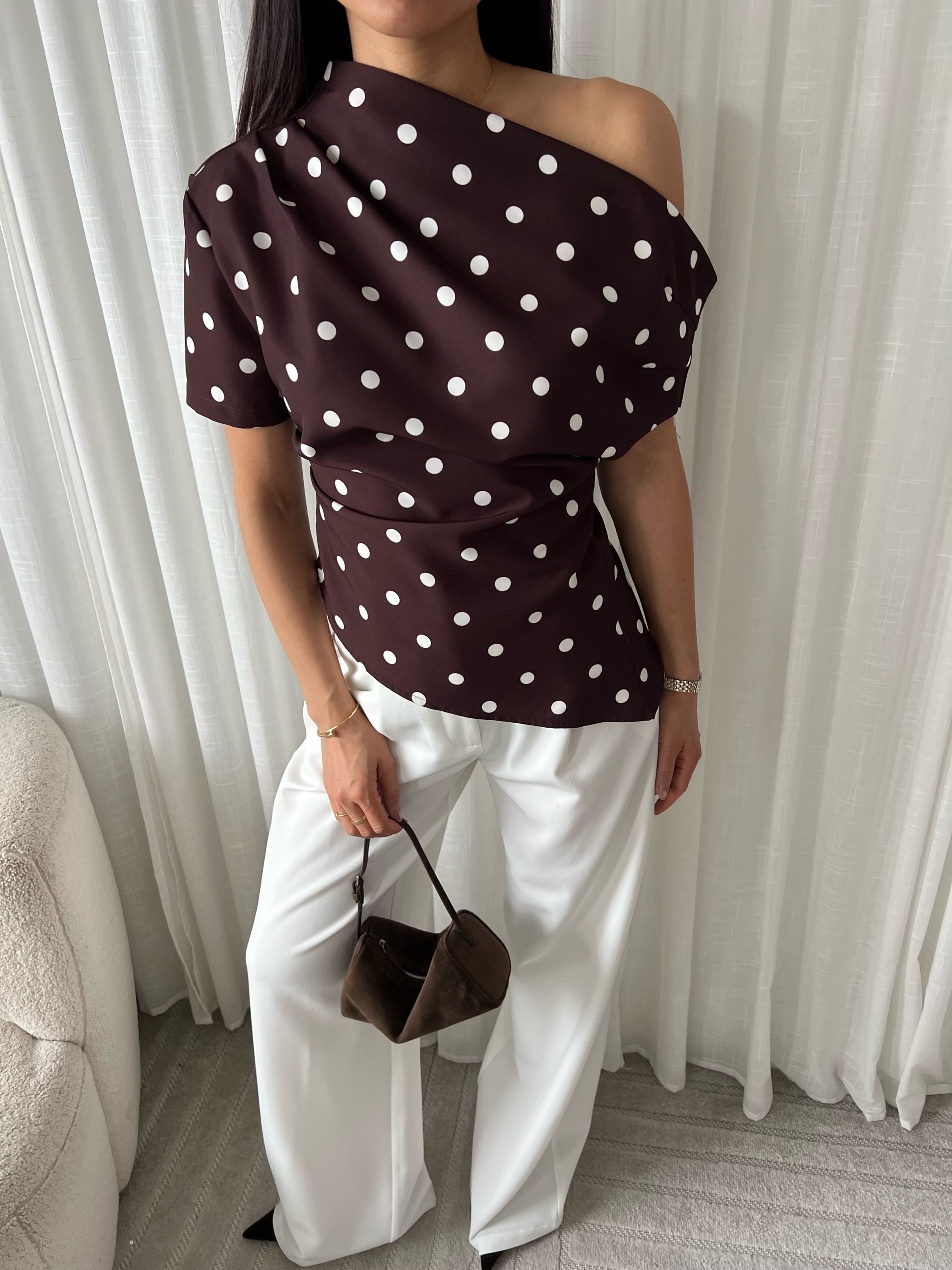 Midnight dot top brown
