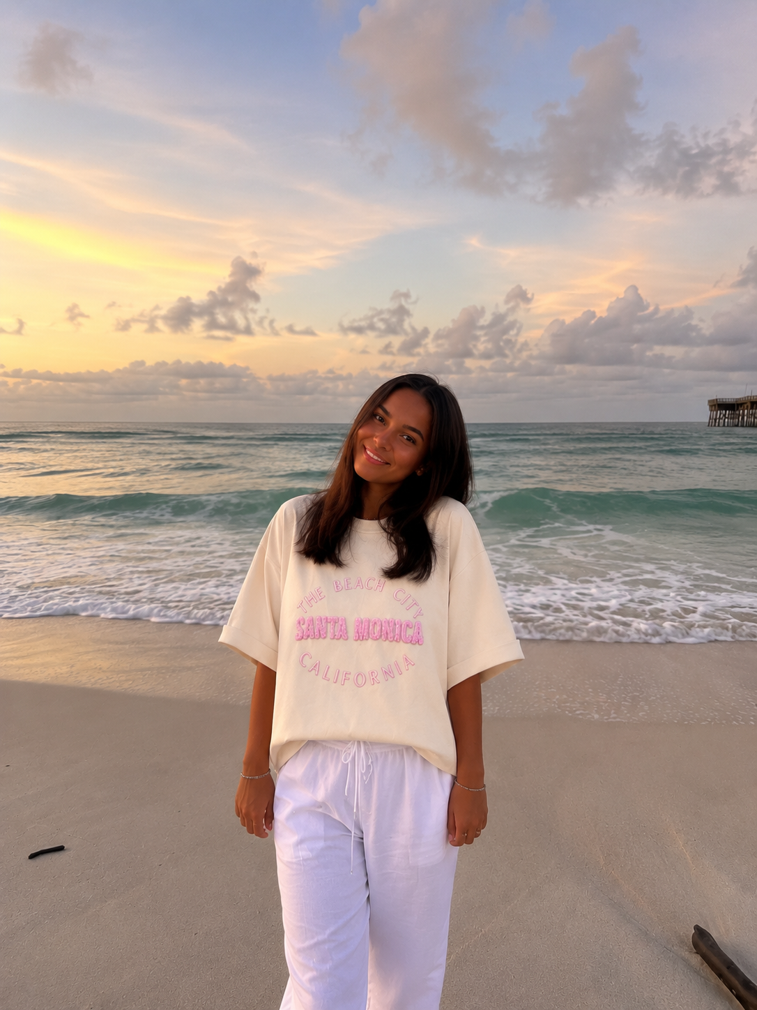 Santa Monica shortsleeve beige