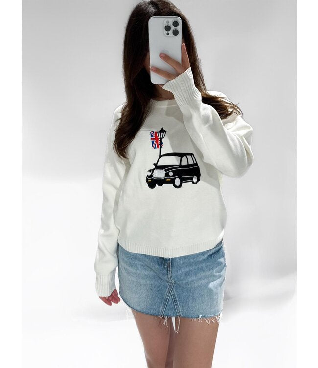 London taxi sweater wit