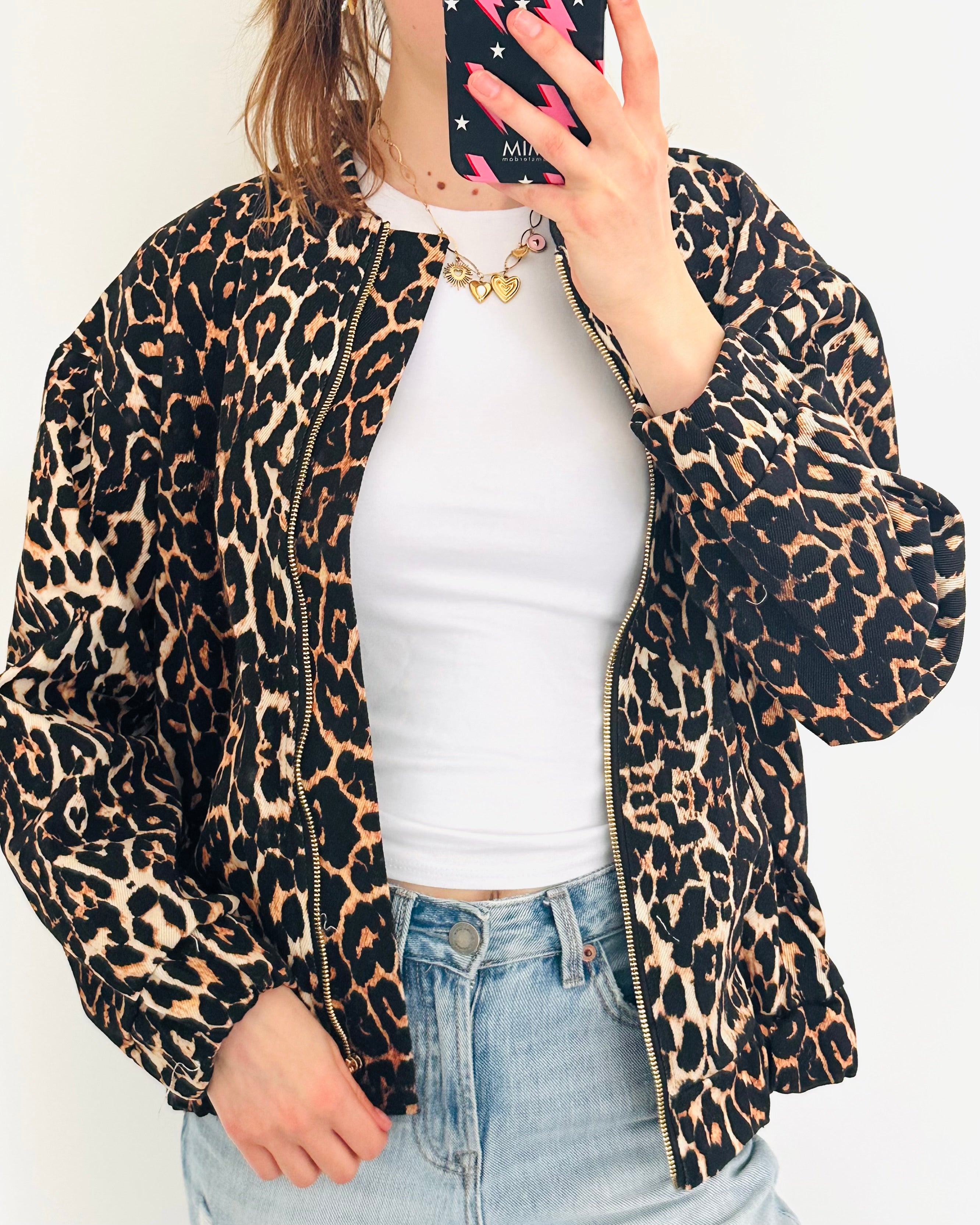 Bomber jacket Panther rits