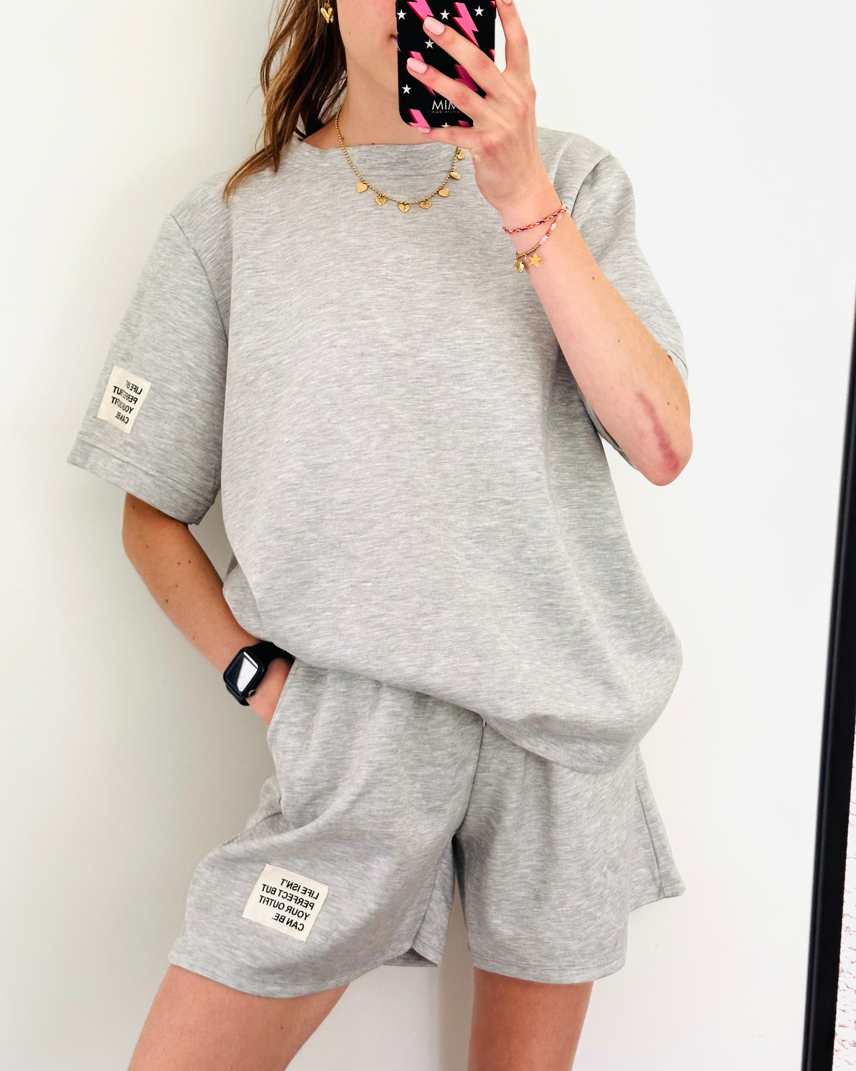 Ensemble Amy surdimensionné gris