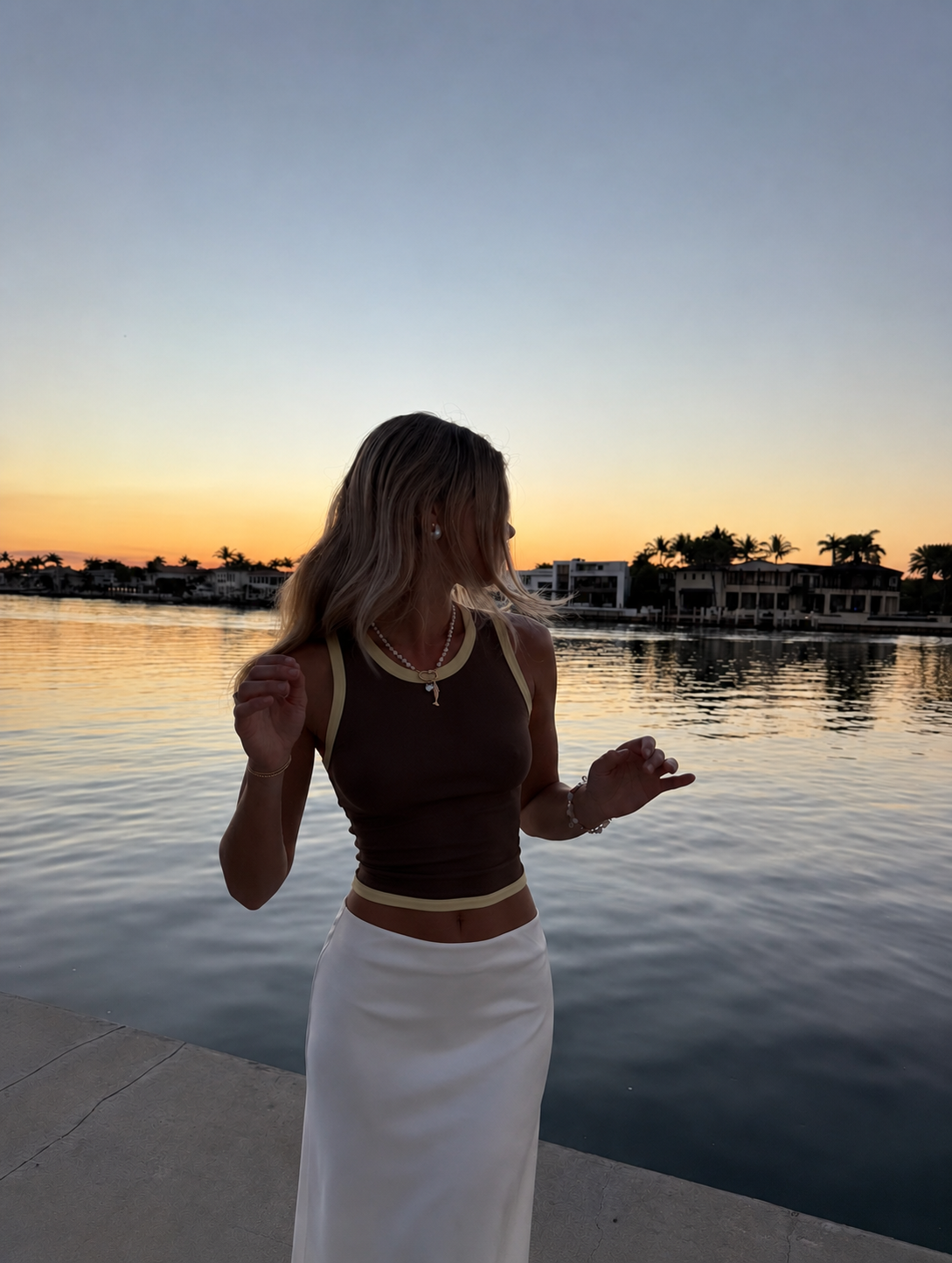 Tank top Brown butter yellow