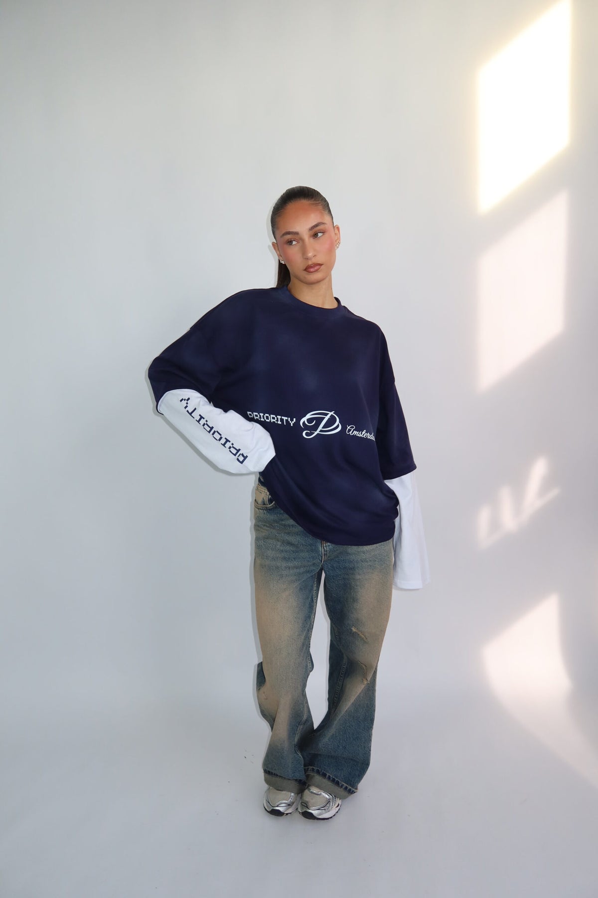 Priority Layered Longsleeve – Navy