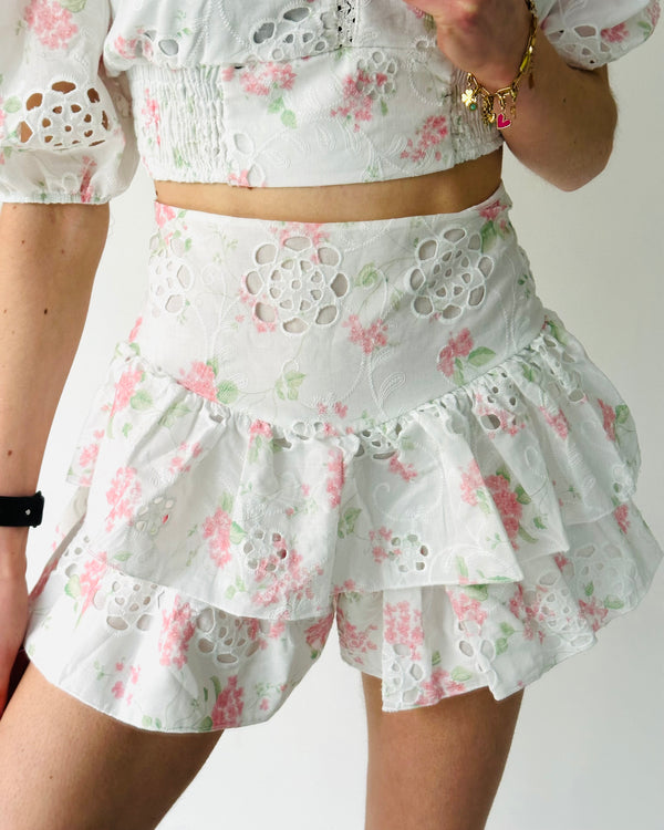 Joy skirt floral pink