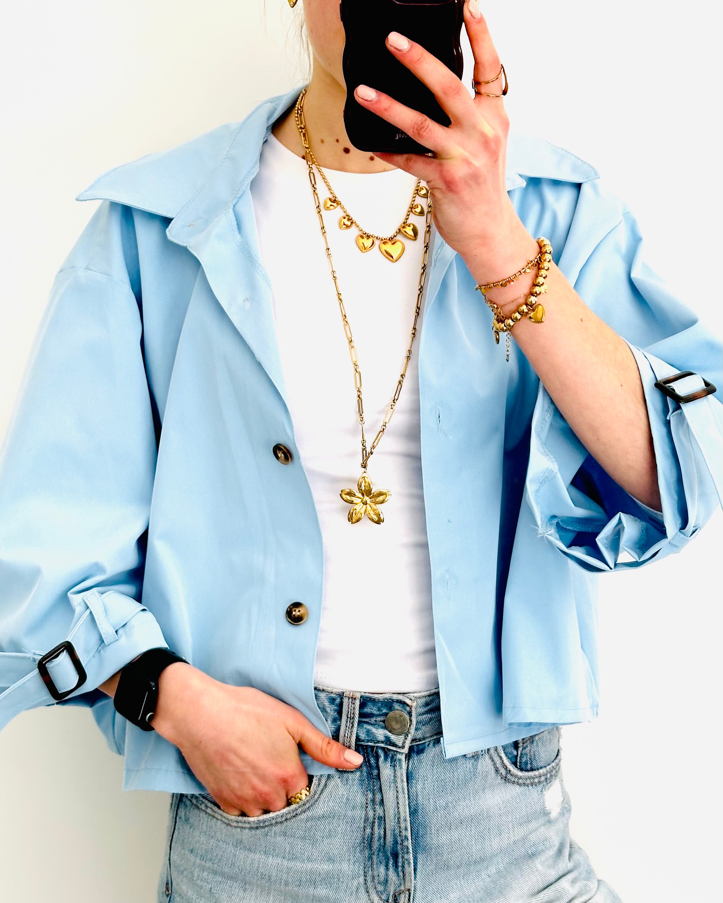 Ruby jacket sky blue