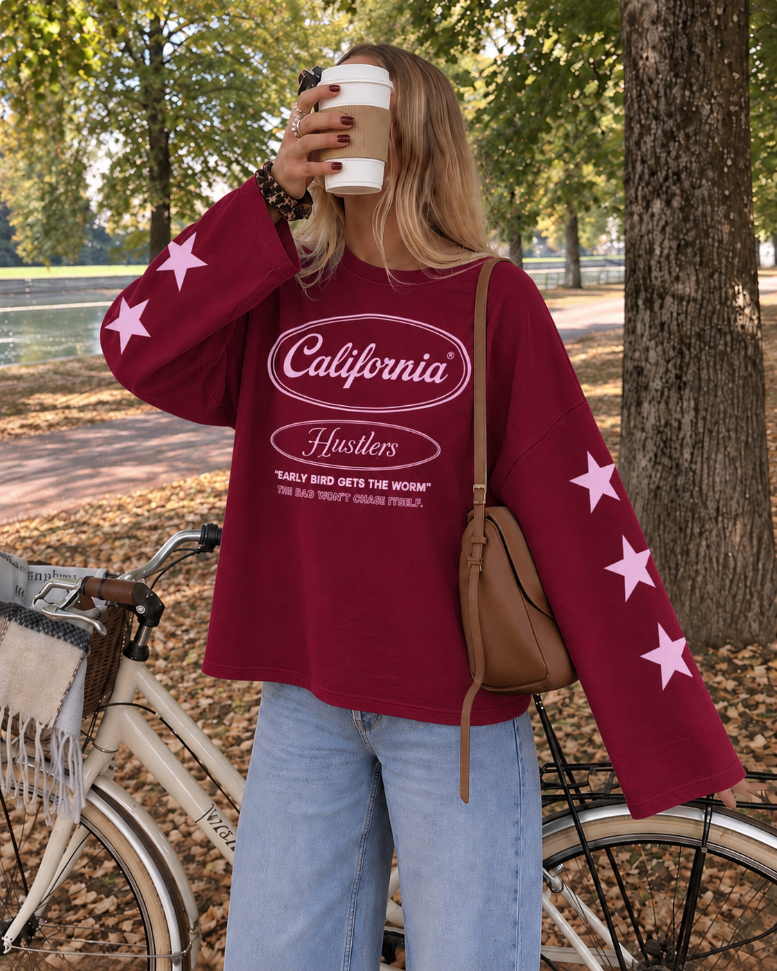 California sweatshirt bordeaux