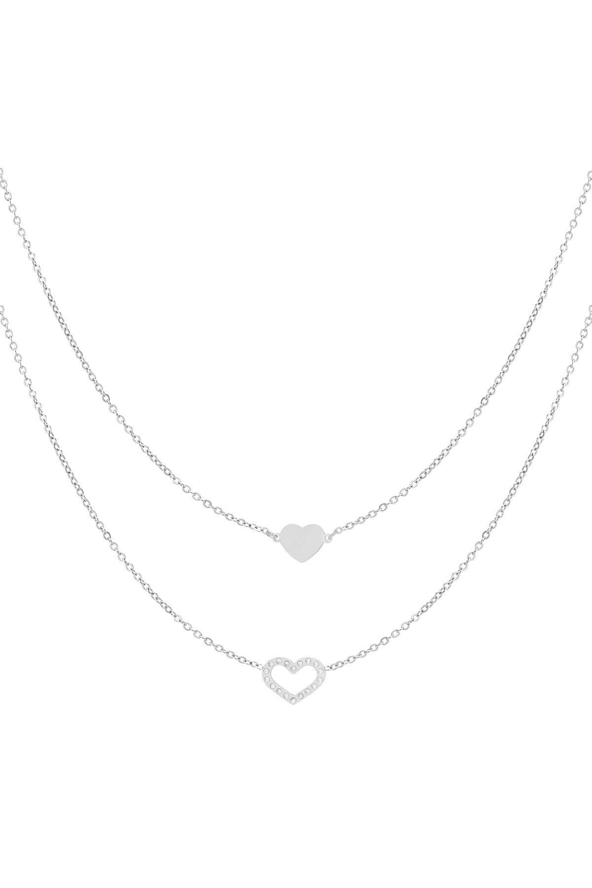 Forever bond necklaces zilver