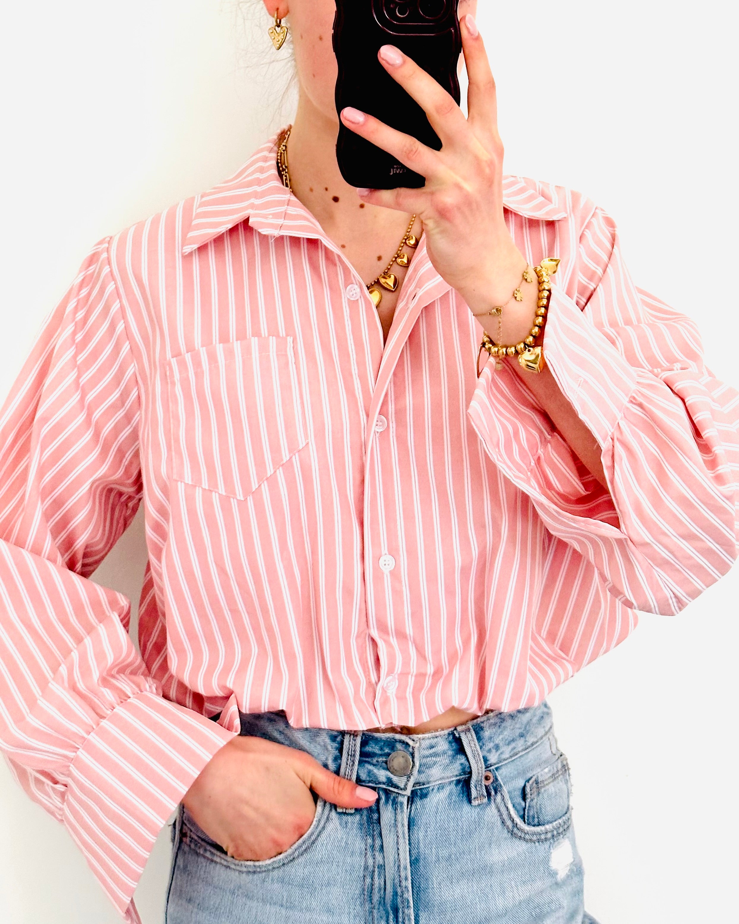 Sofie blouse striped pink
