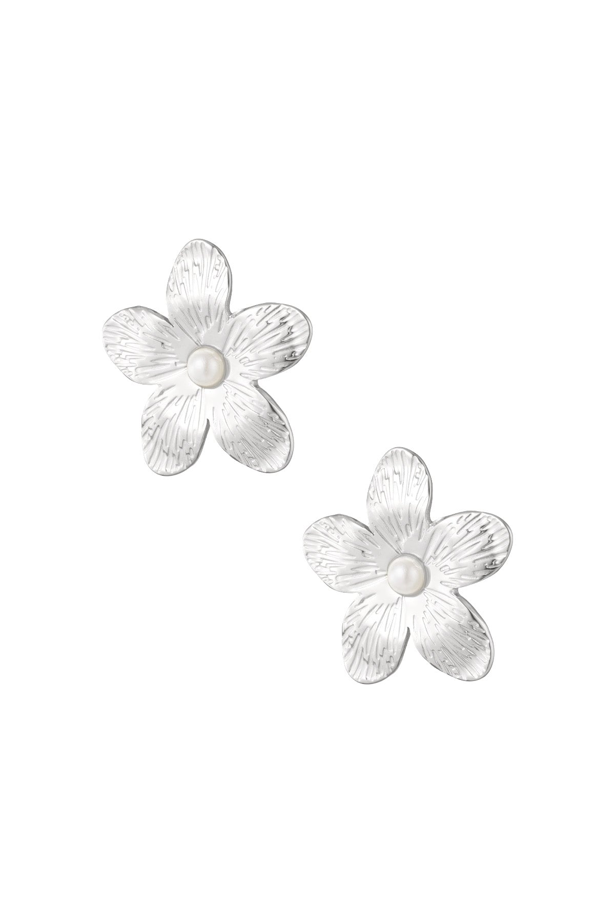 Boucles d'oreilles en perles hawaïennes en argent