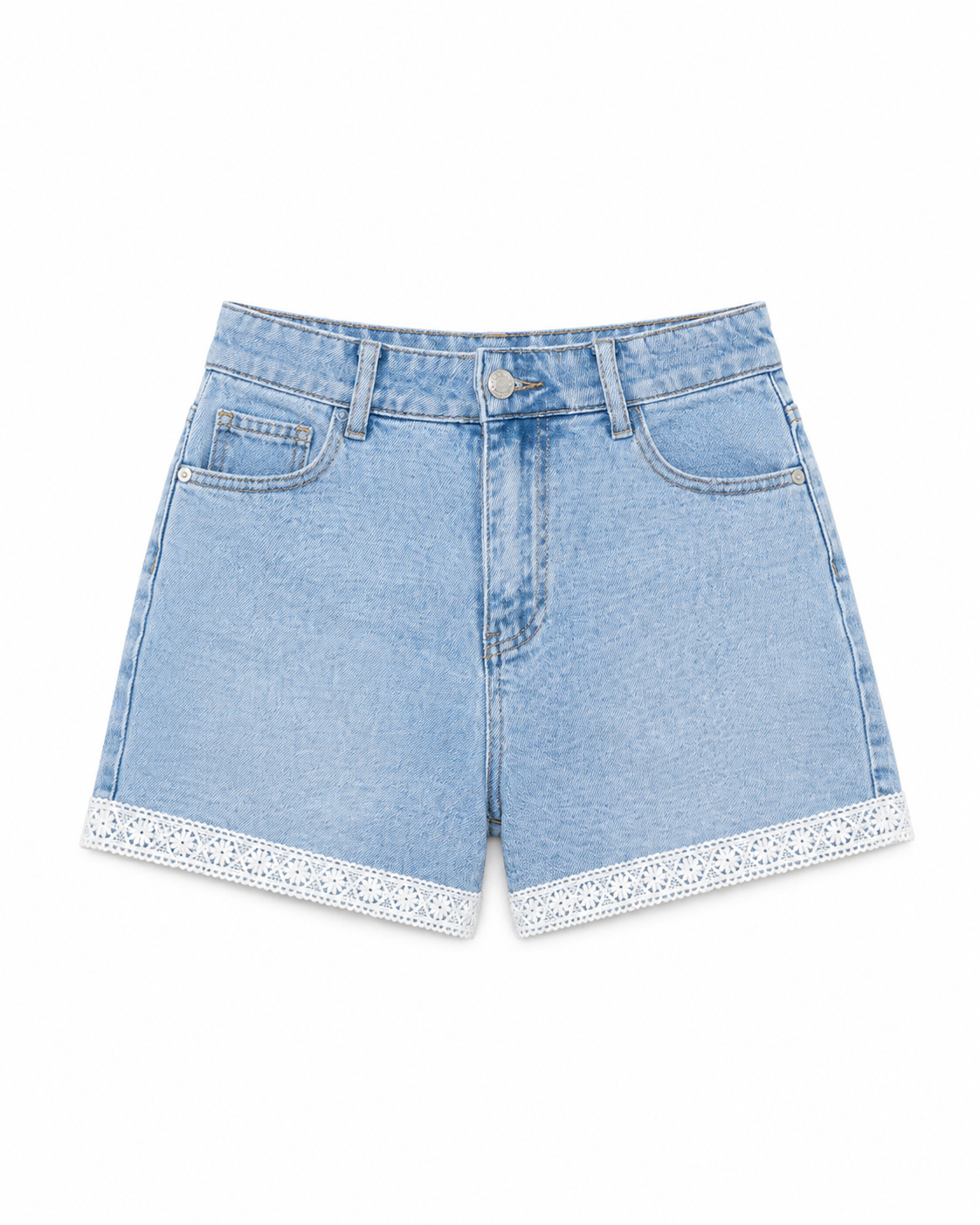 Lace short blue