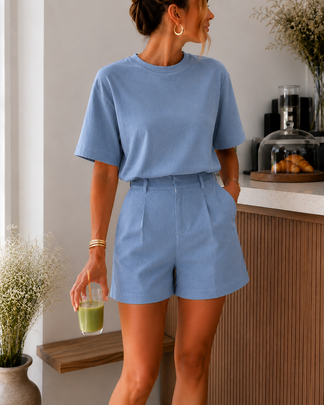 Soft fit comfy light denim