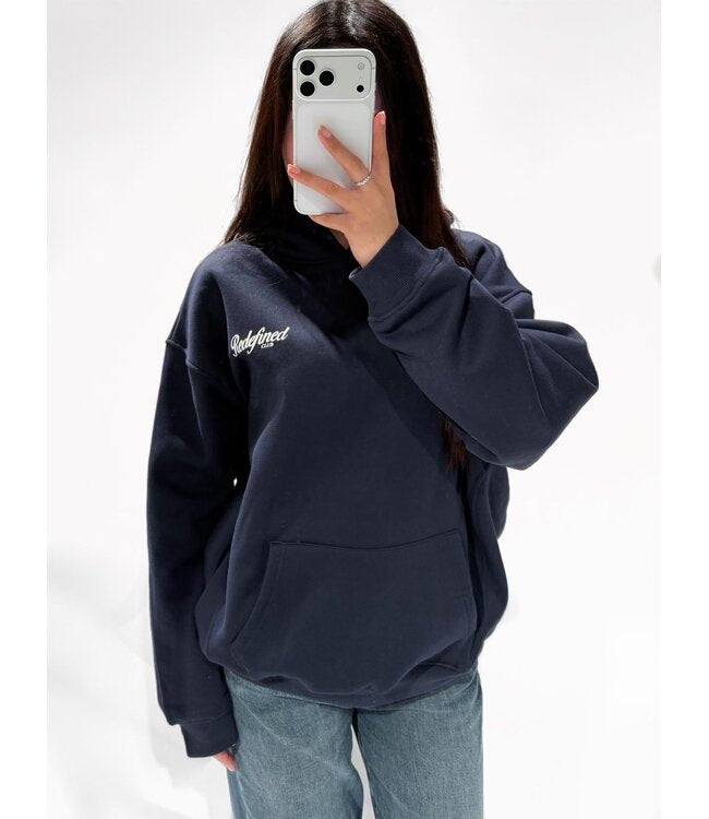 Redefined club hoodie navy wit