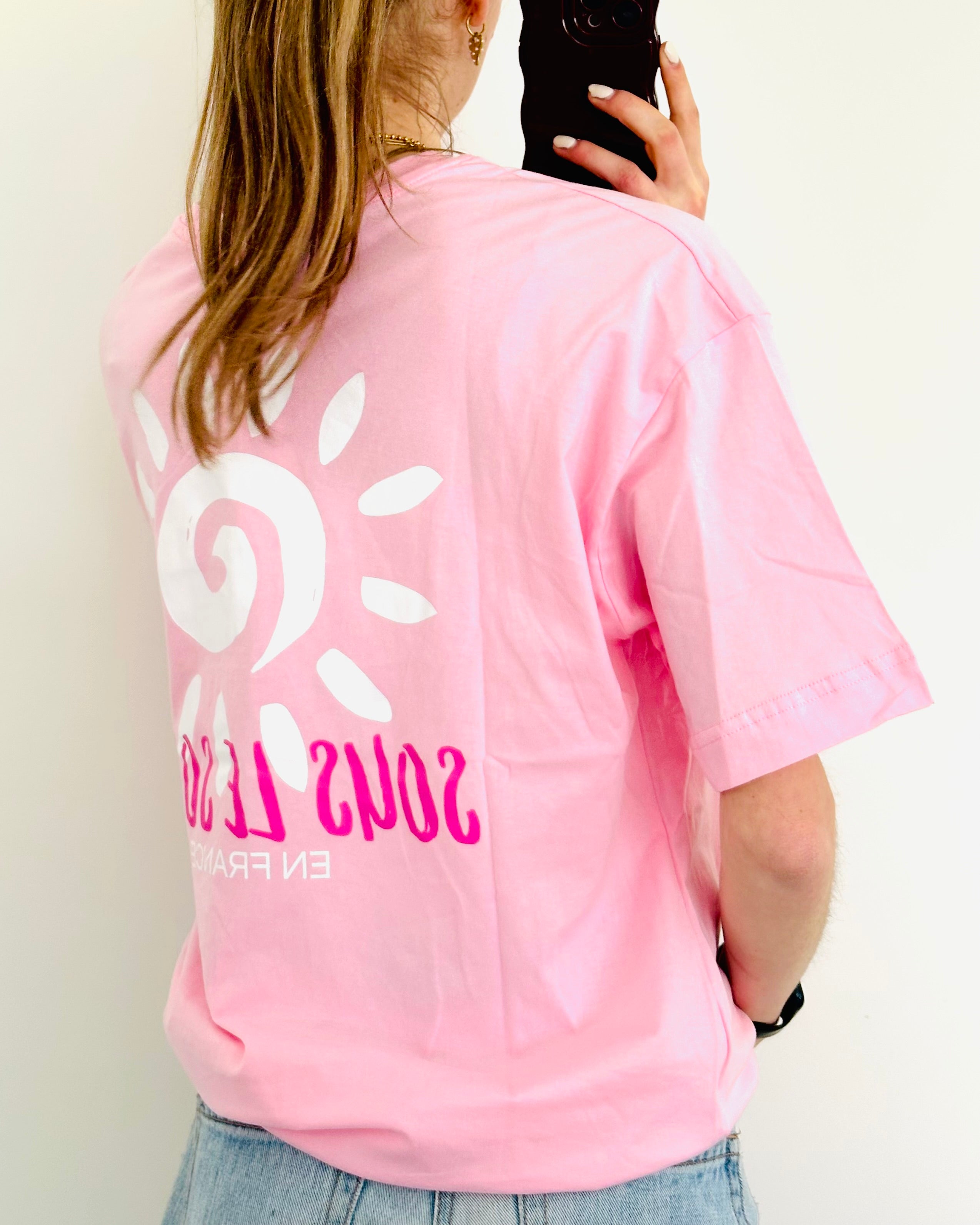 Sous le soleil shirt roze