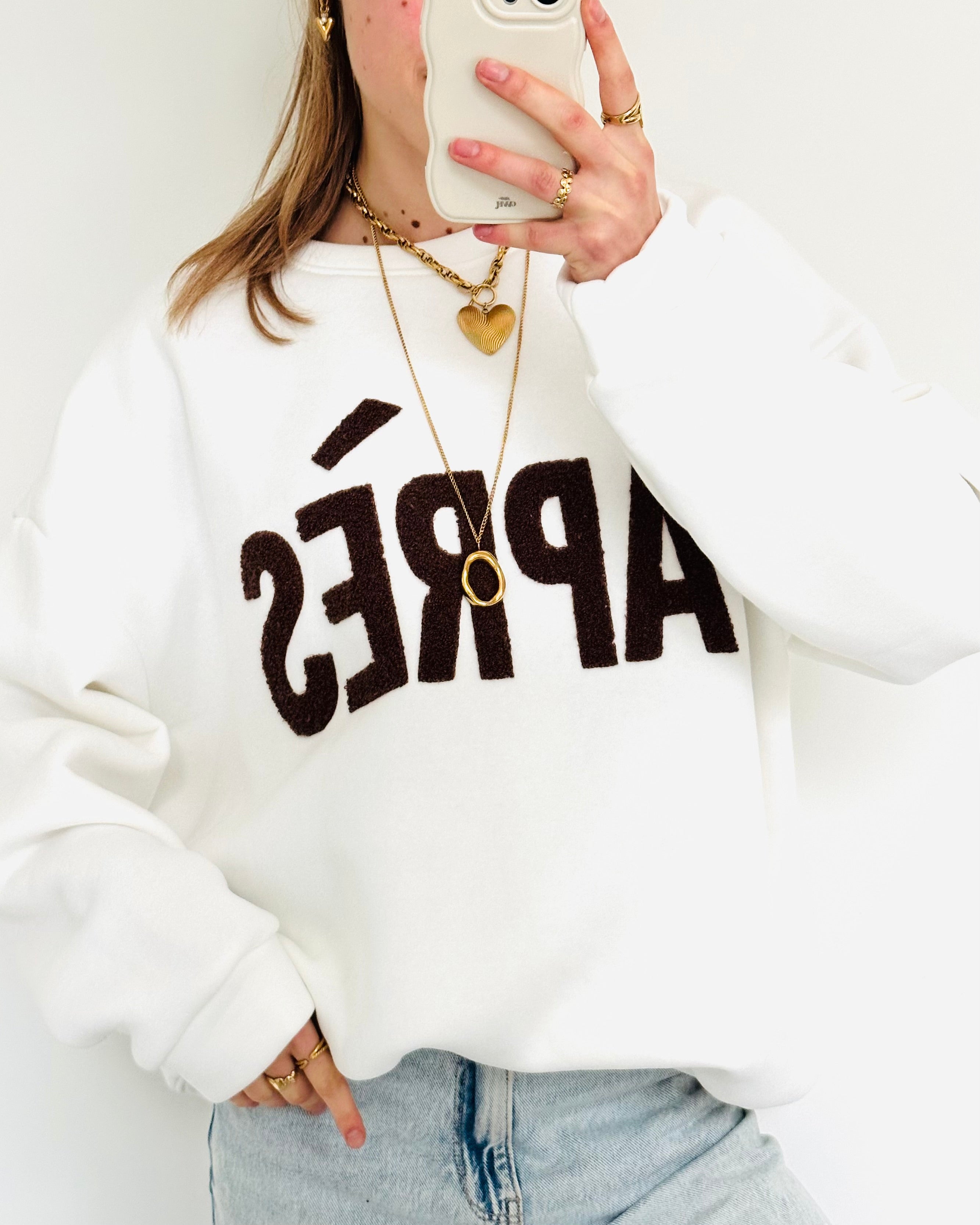 apres sweater oversized wit