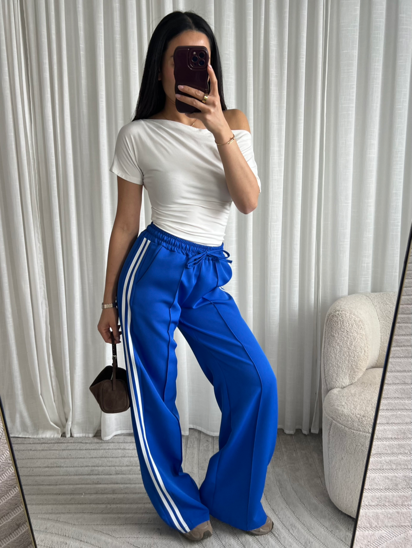 Limited striped pants kobalt