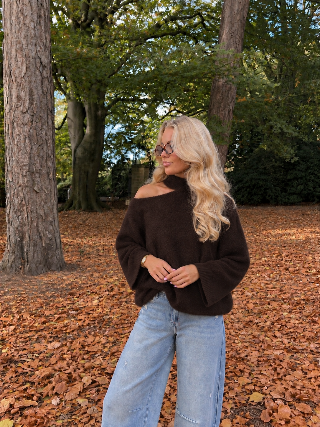 Chloé Choker Knit bruin