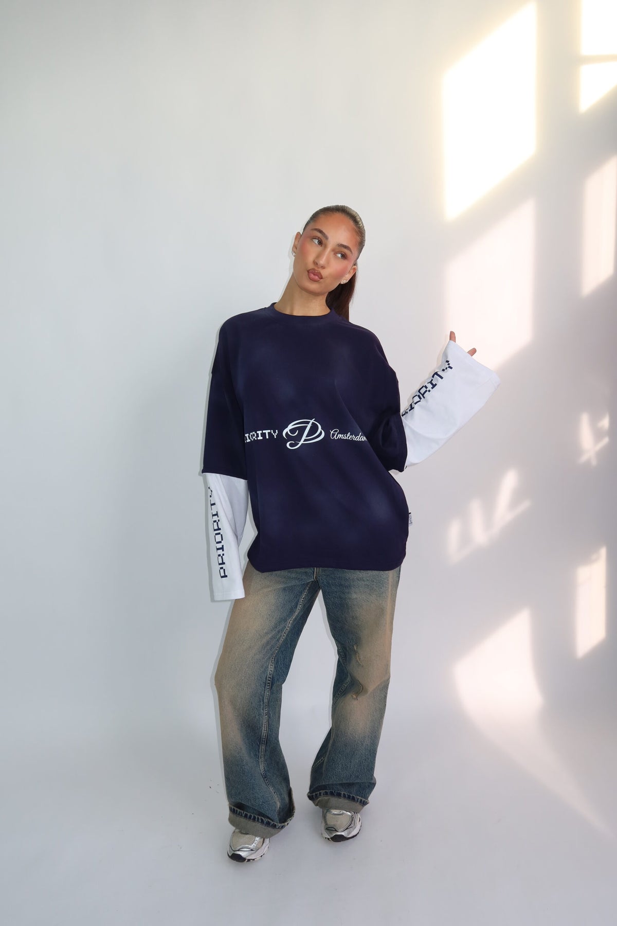 Priority Layered Longsleeve – Navy