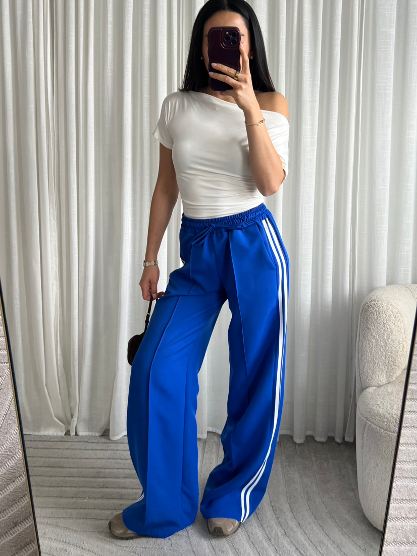 Limited striped pants kobalt