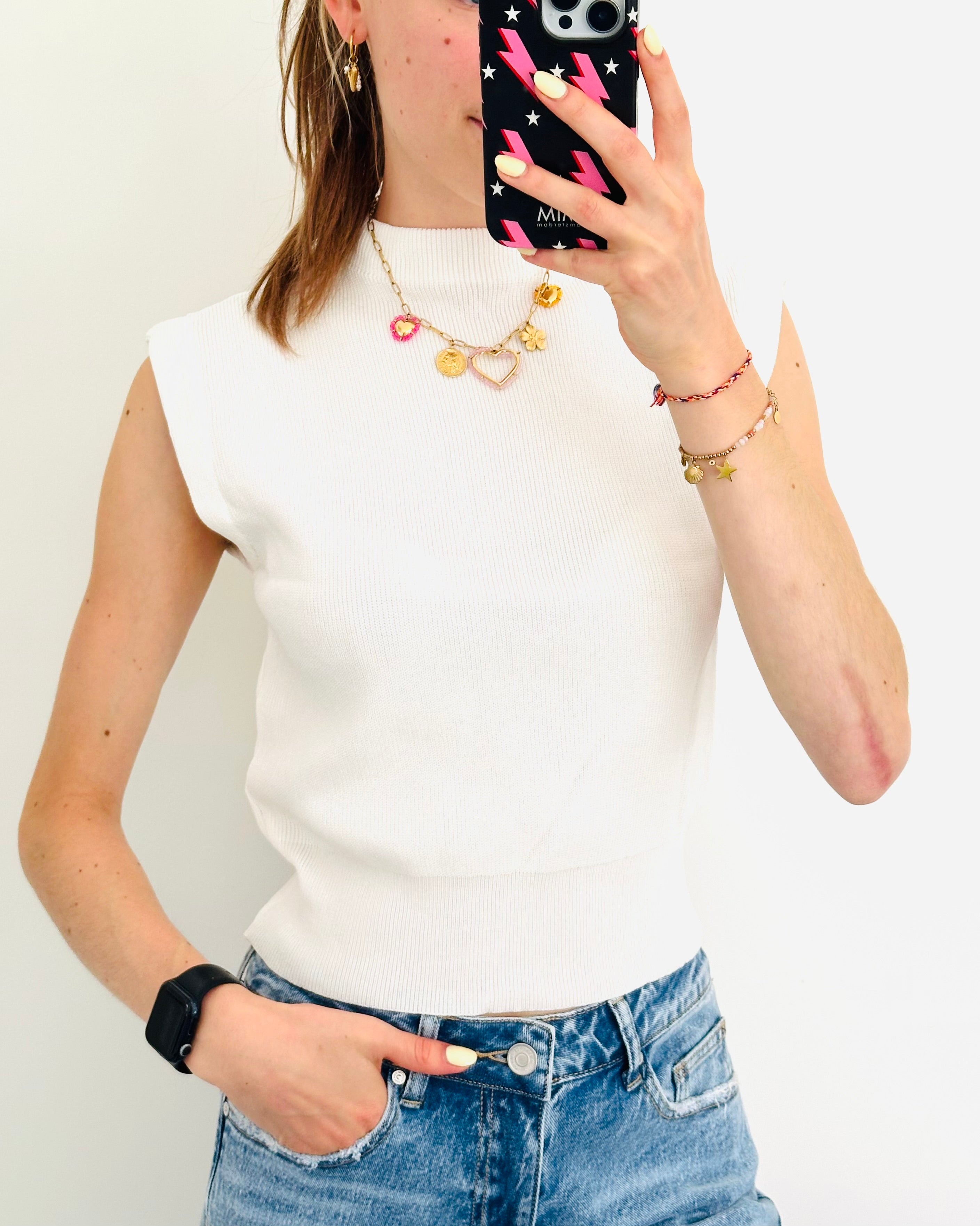 Nina top white